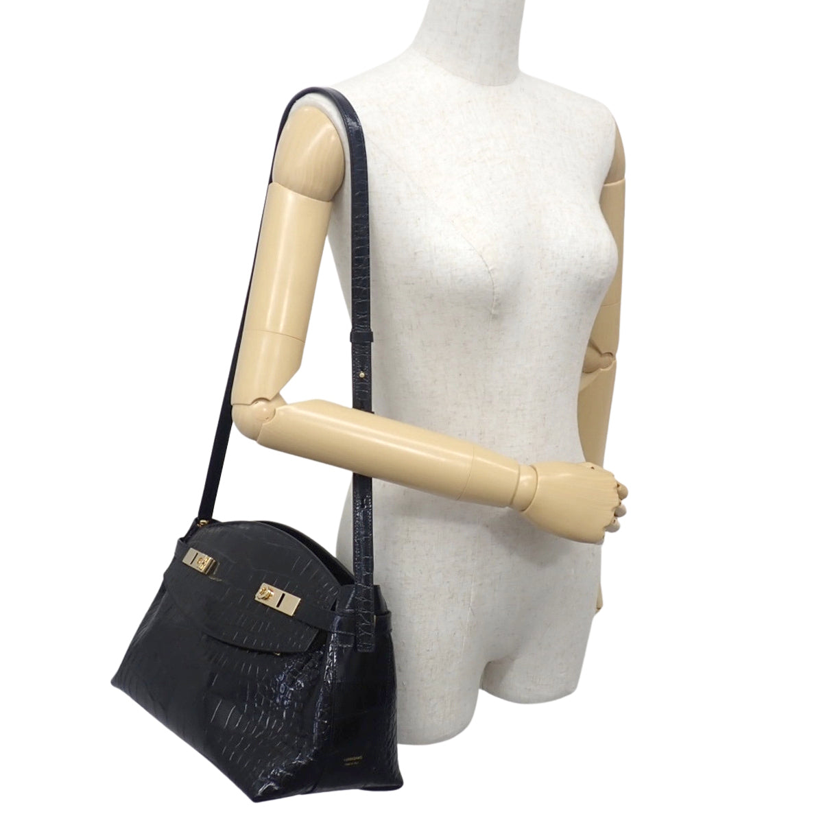 Hug クロスボディ レザー ブラック