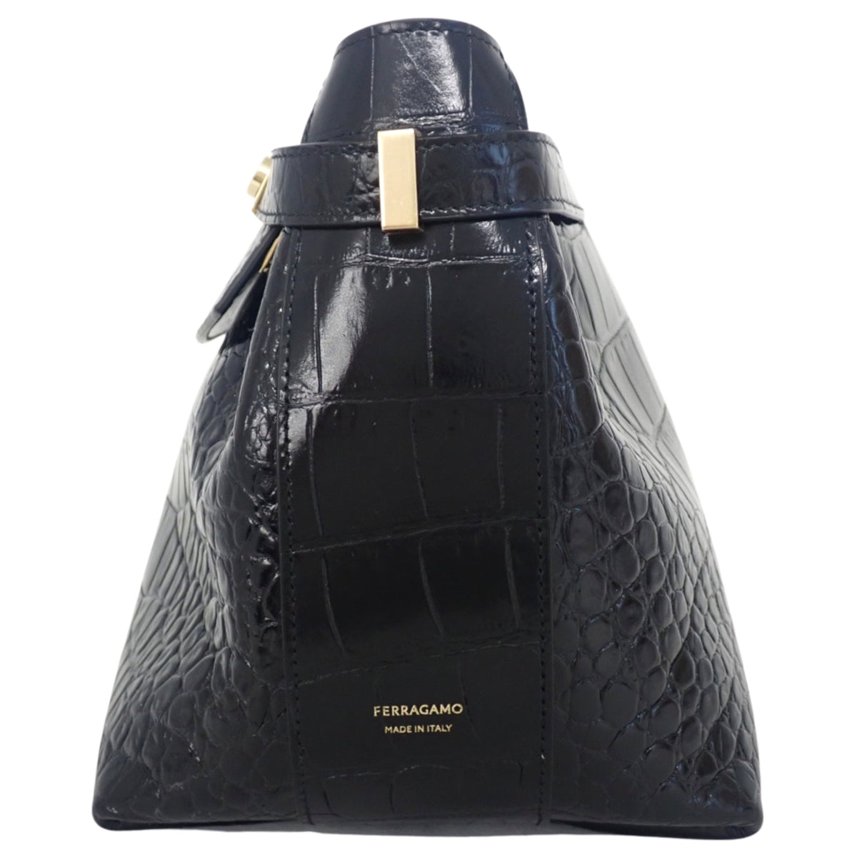 Hug クロスボディ レザー ブラック