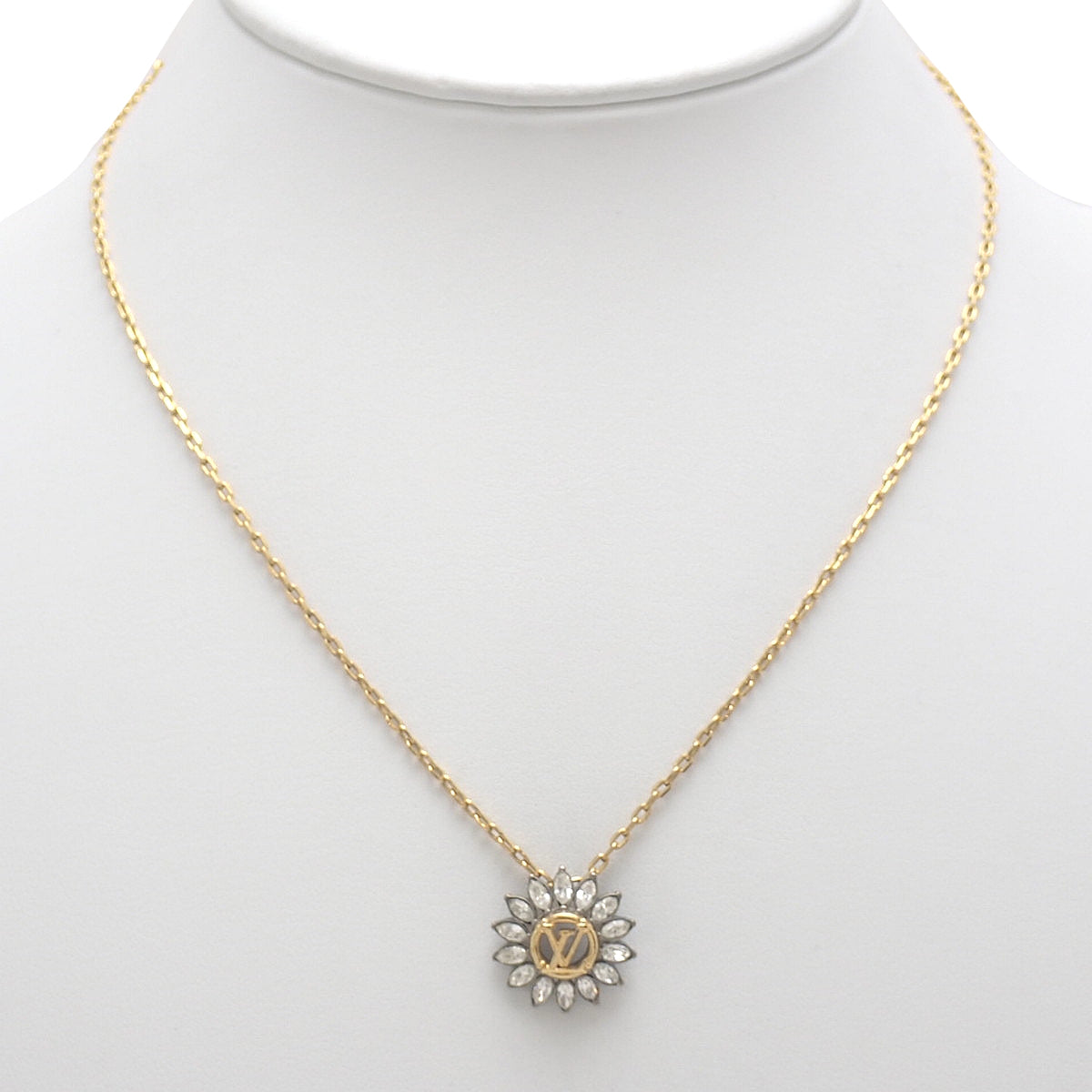Collier LV Starlight Necklace in Metal (GP) with Rhinestones