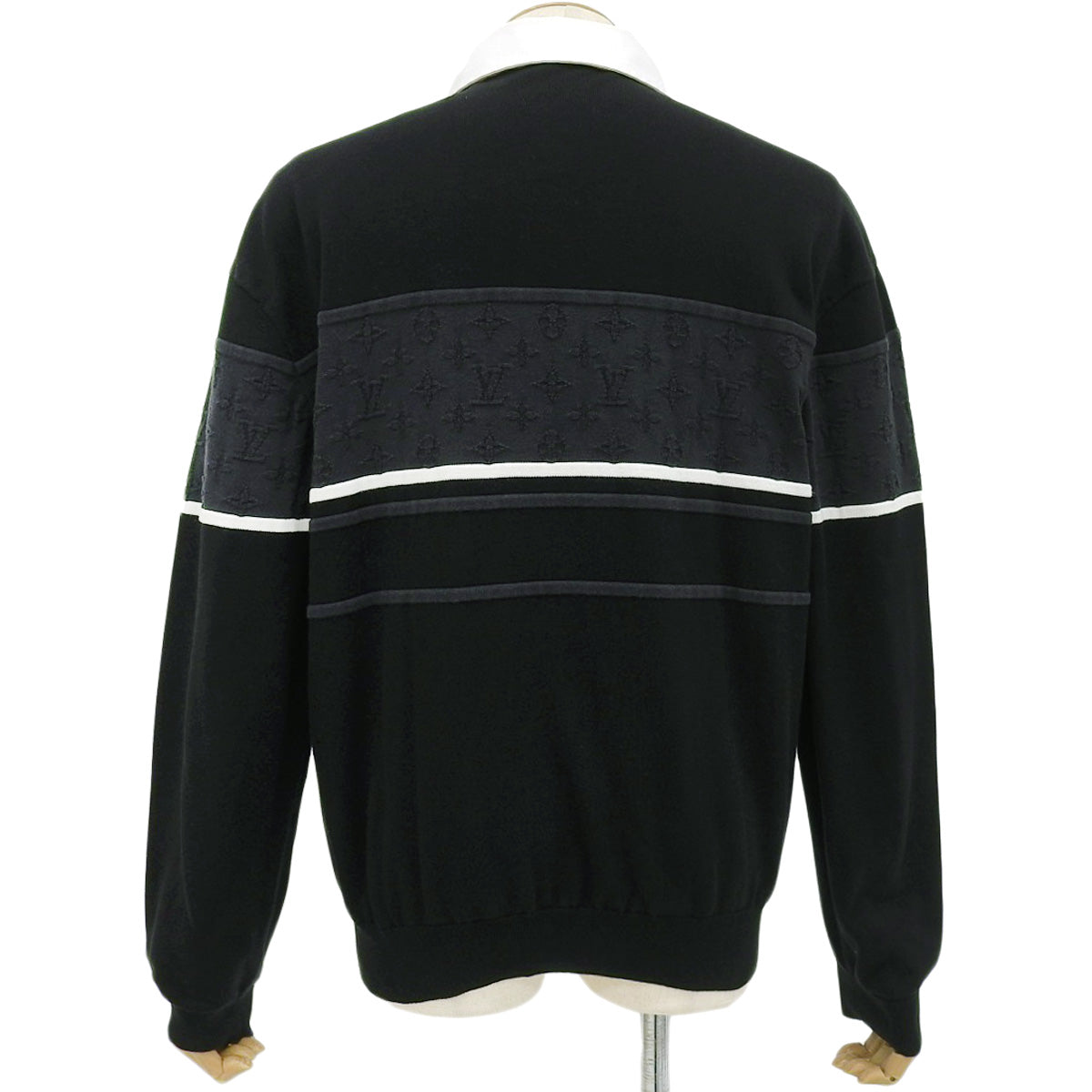 Monogram Jacquard Long Sleeve Polo Shirt 2025 L Long Sleeve RM252MV