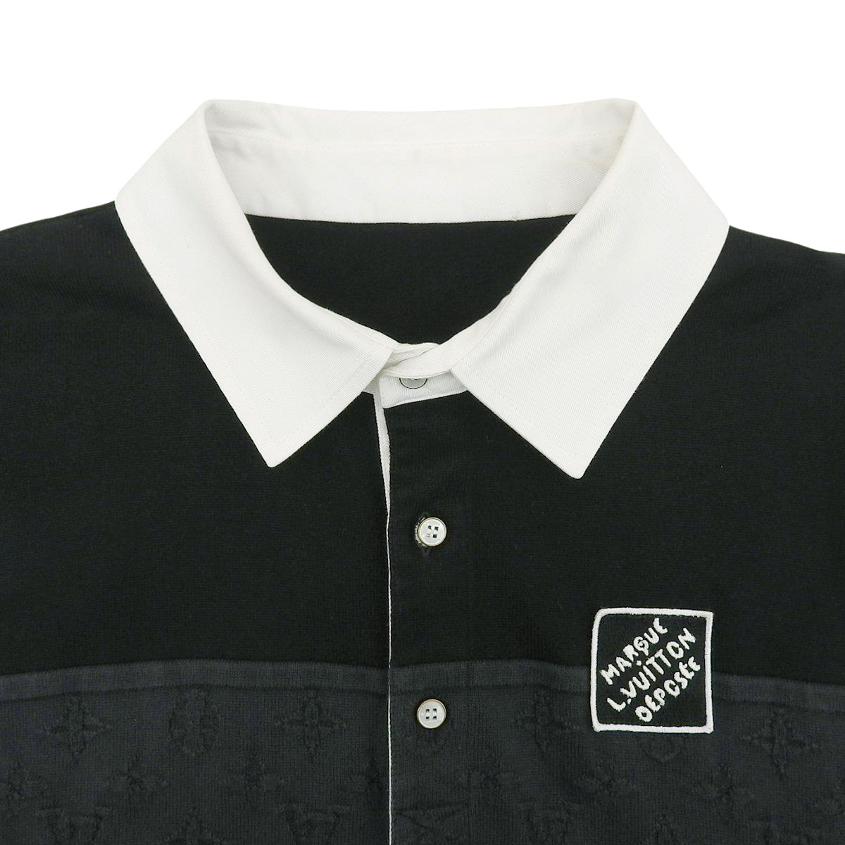 モノグラム ジャカード ロングスリーブポロシャツ 2025年 L 長袖 RM252MV