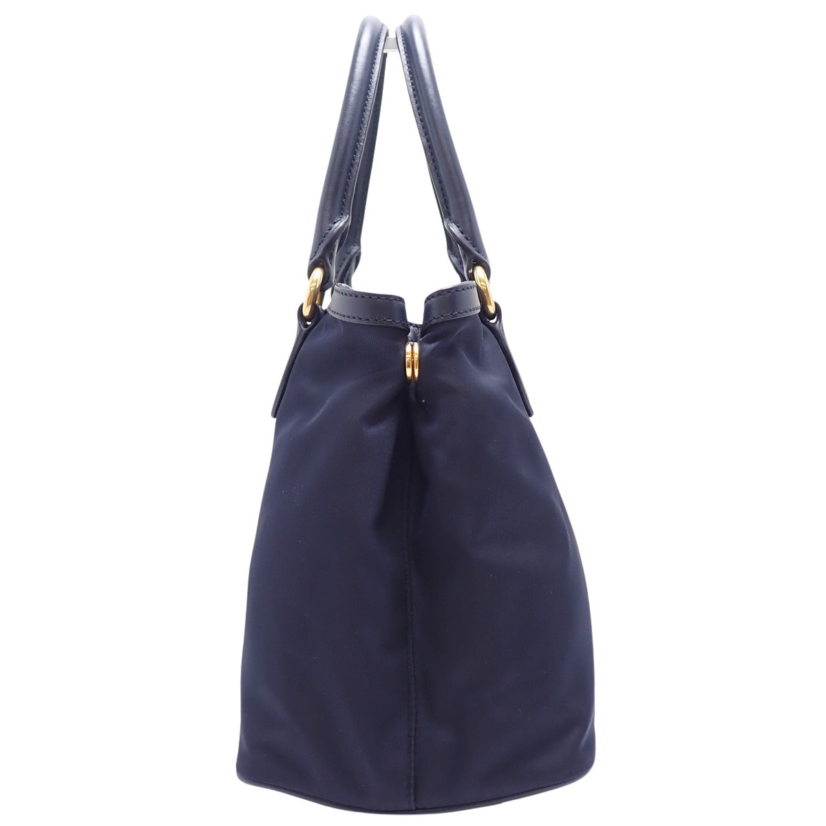 2-way bag, nylon and leather, navy, 1BA173