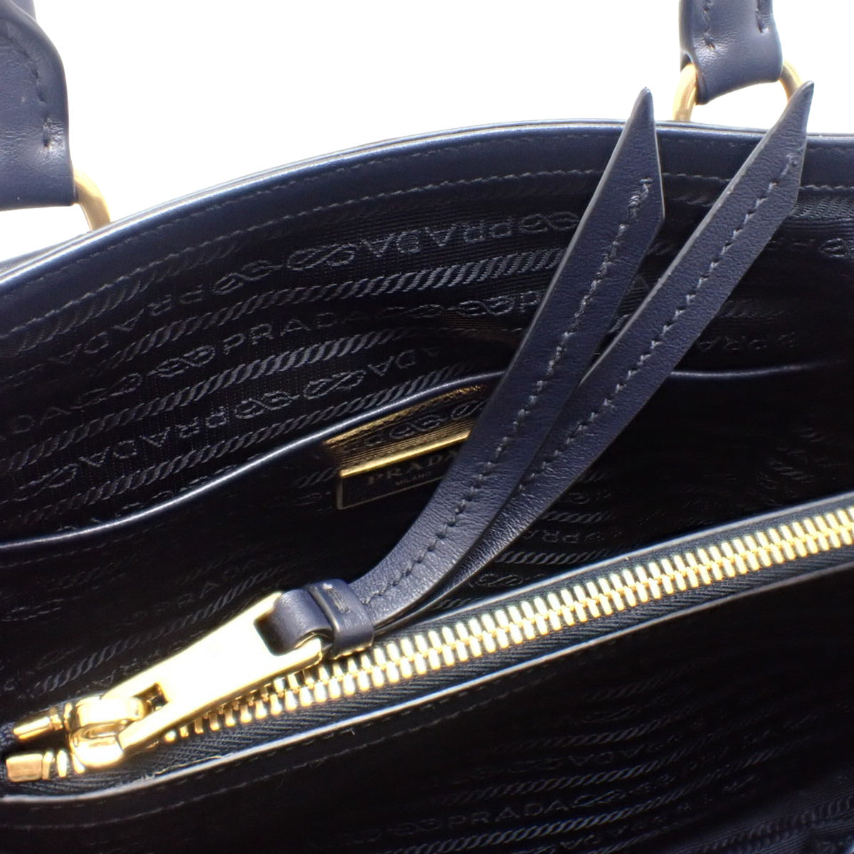 2-way bag, nylon and leather, navy, 1BA173