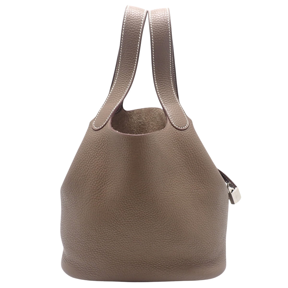 ピコタンロックMM トリヨンクレマンス エトゥープシルバー金具 C刻印