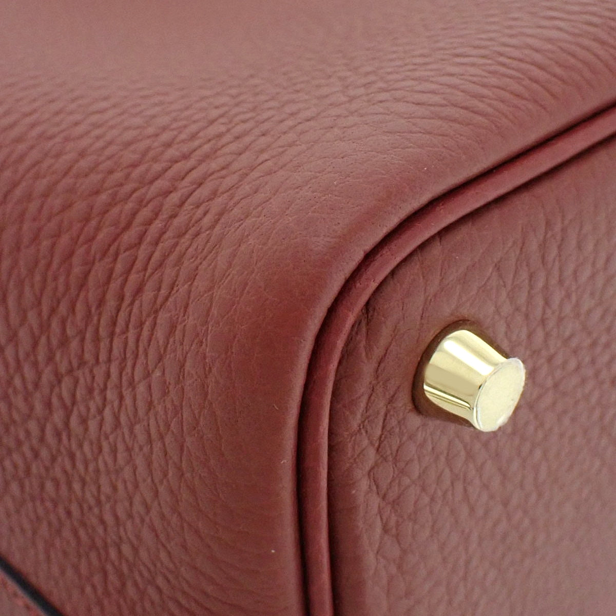 【未使用】ピコタンロックPM トリヨンクレマンス ルージュアッシュ ゴールド金具 W刻印