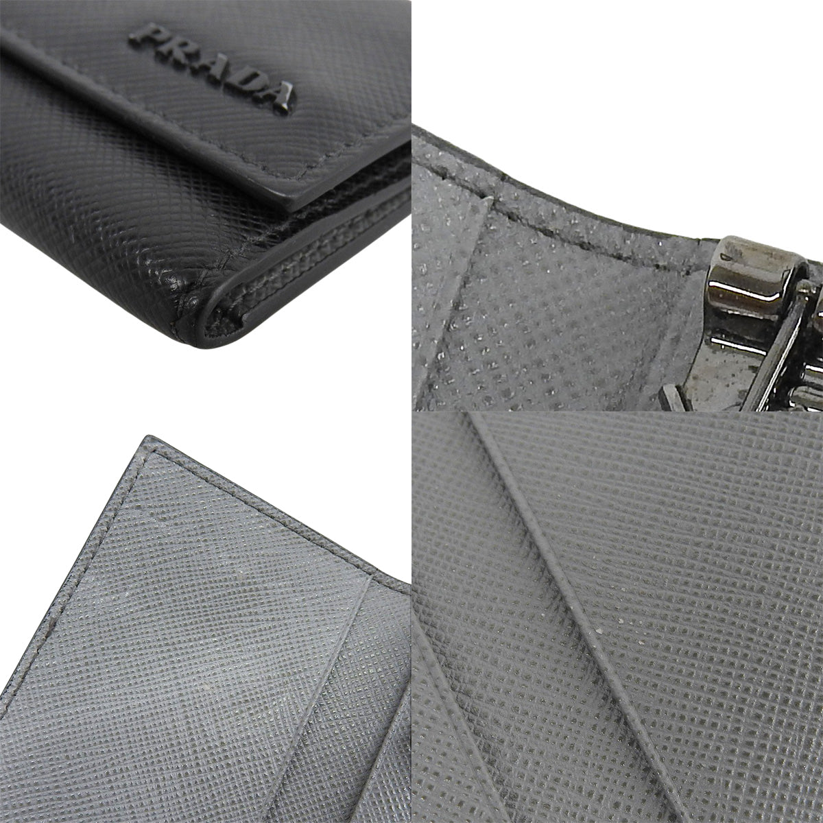 6連キーケース サフィアーノレザー NERO 2PG222