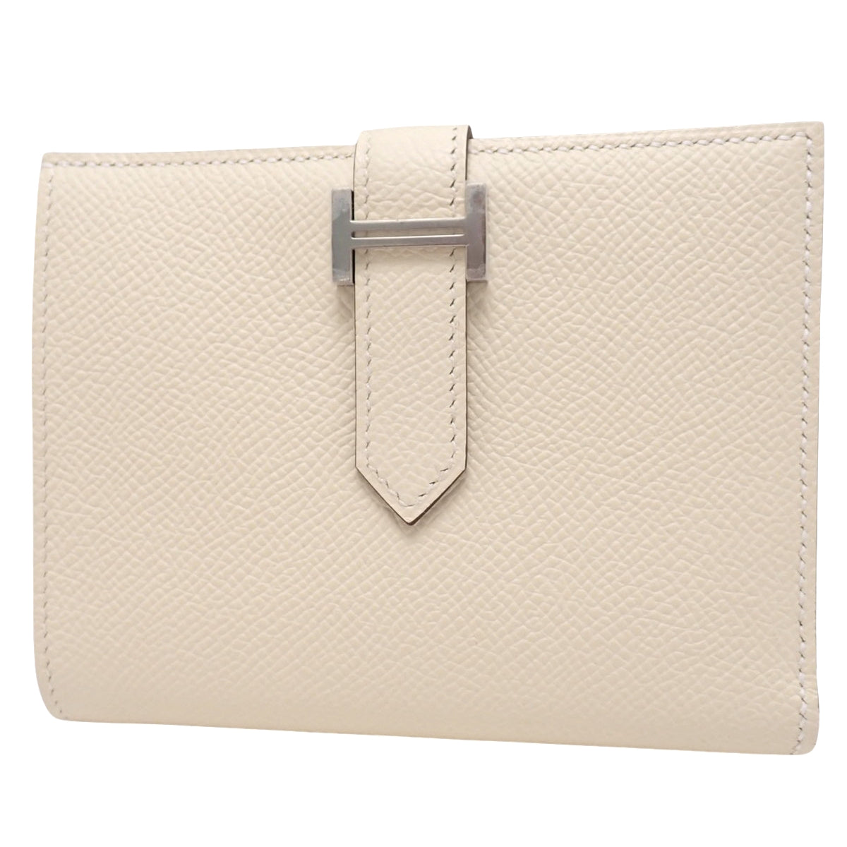 Bearn Compact, Epsom Nata, Lime, Silver Hardware, W Stamp