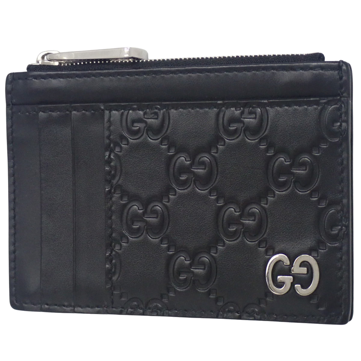 シグネチャー フラグメントケース グッチシマレザー ブラック 597560