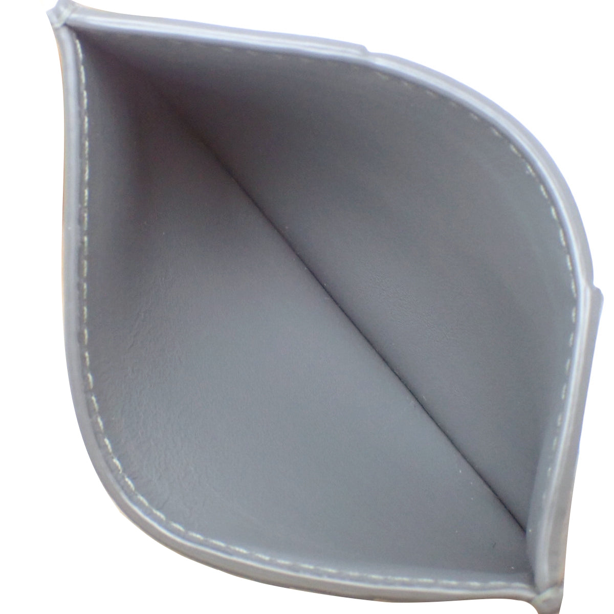 灰色羊皮 Maxi Intrecciato 卡带信用卡套