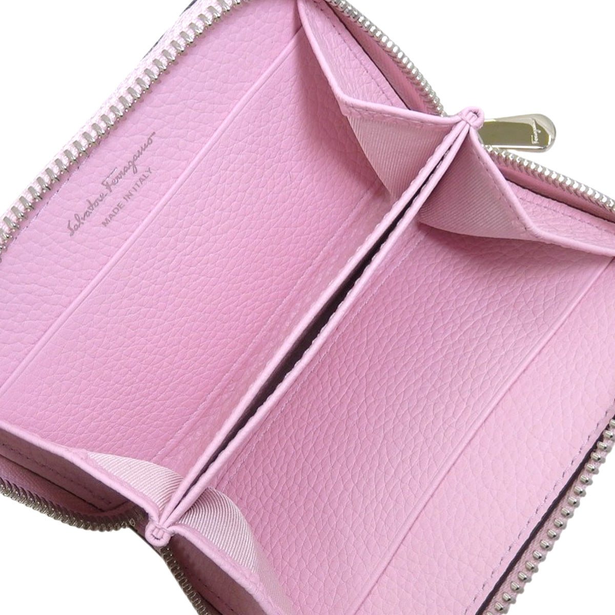 Gancini Coin Purse Leather Pink 22 0406