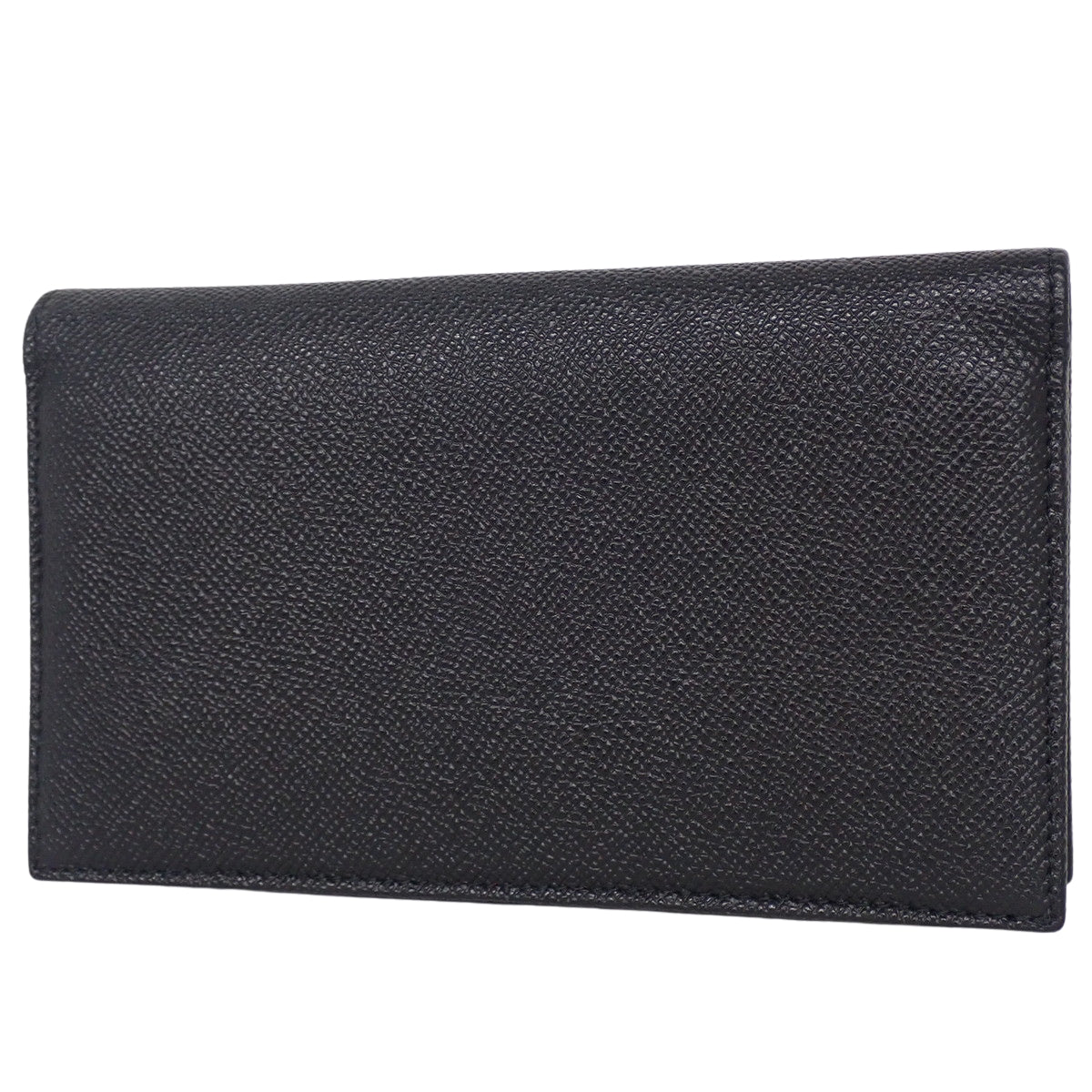 宝格丽男士双折钱包,粒面小牛皮材质,货号30398