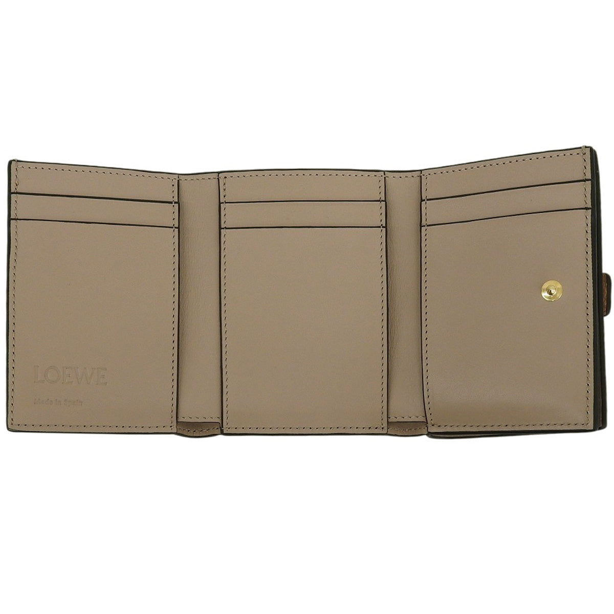 Trifold Wallet in Soft Grain Calfskin Toffee Tan C660TR2X03 0608