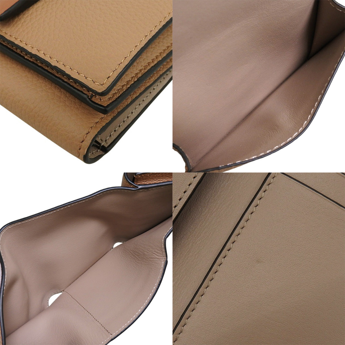 Trifold Wallet in Soft Grain Calfskin Toffee Tan C660TR2X03 0608
