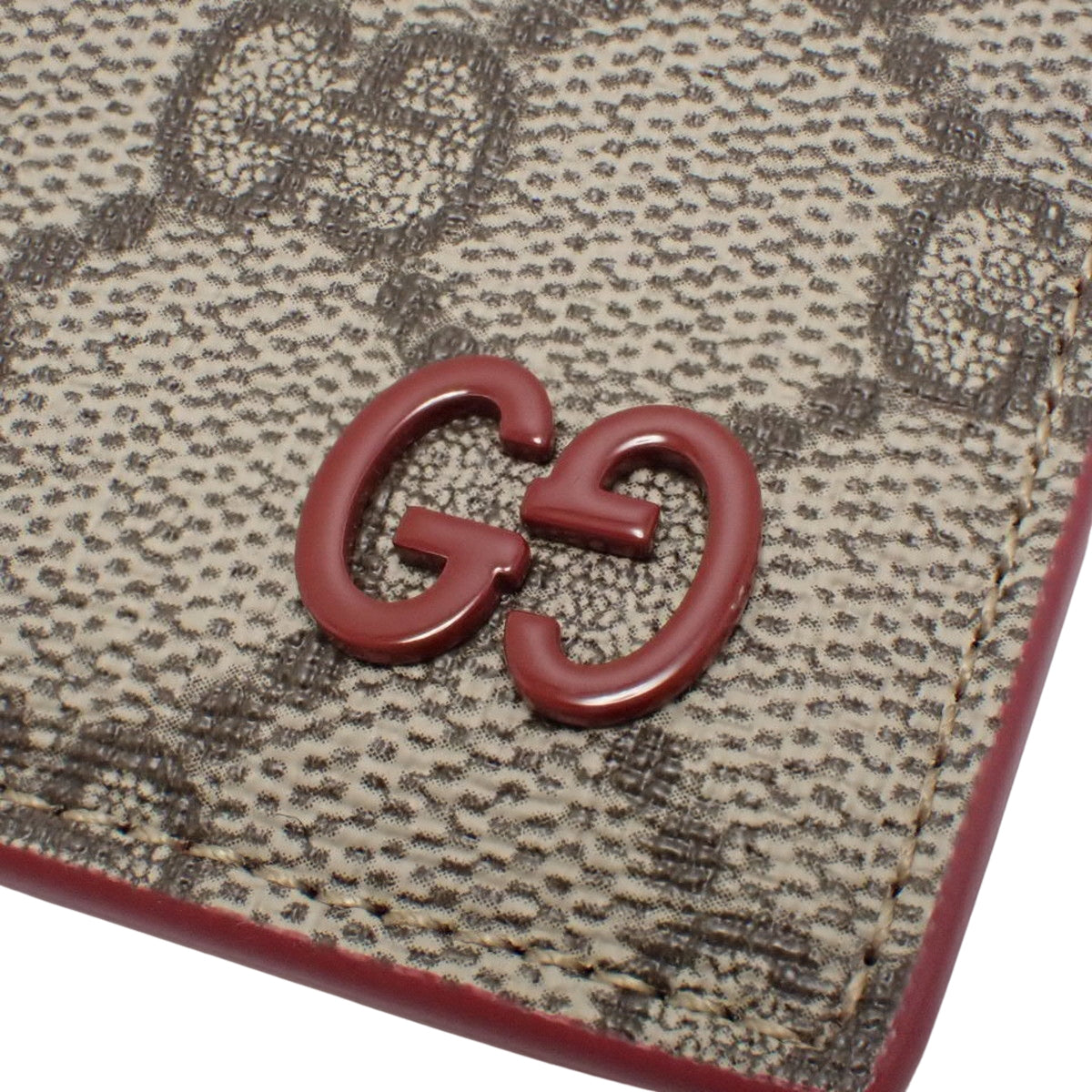 GG カードケース GGスプリームキャンバス レッド ブラウン 768248