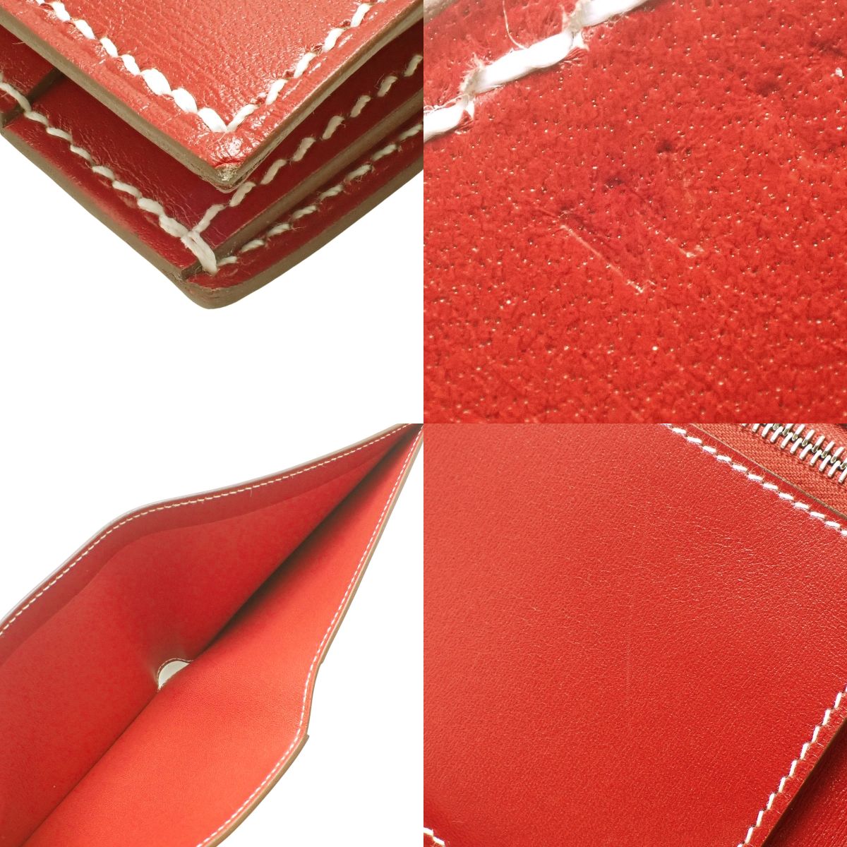 H Serie Compact Box Calf Rouge Piment W Stamp