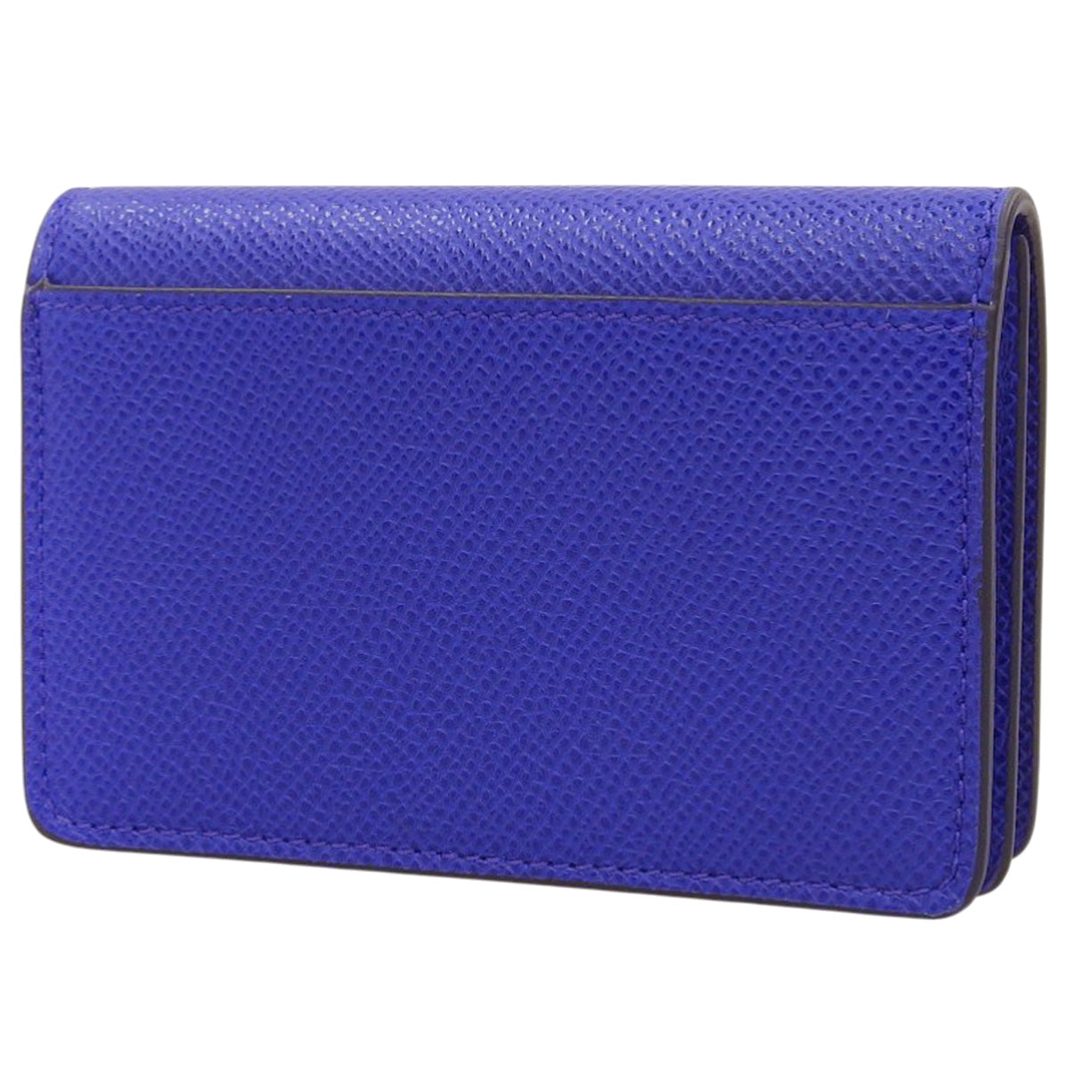 Gancini Business Card Holder, Leather, Blue, 22-0371