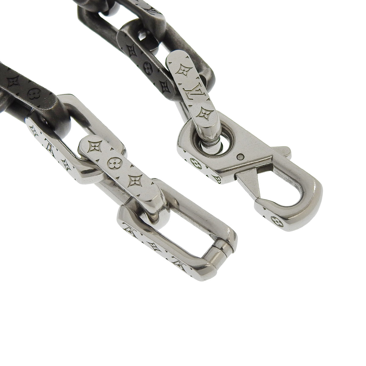 Monogram chain metal bracelet