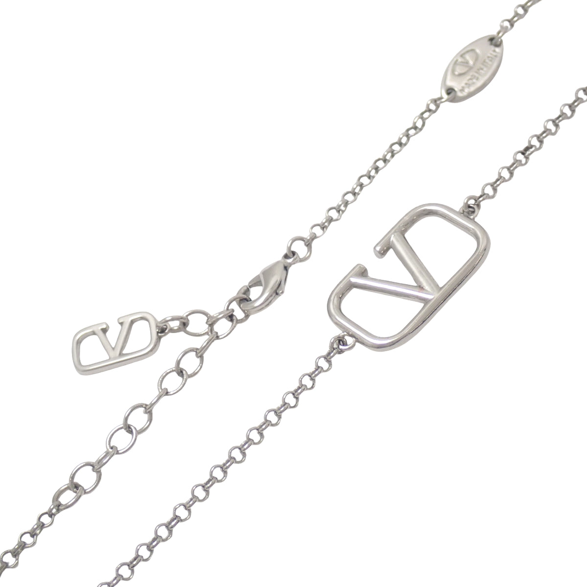 Vロゴ シグネチャーネックレス メタル