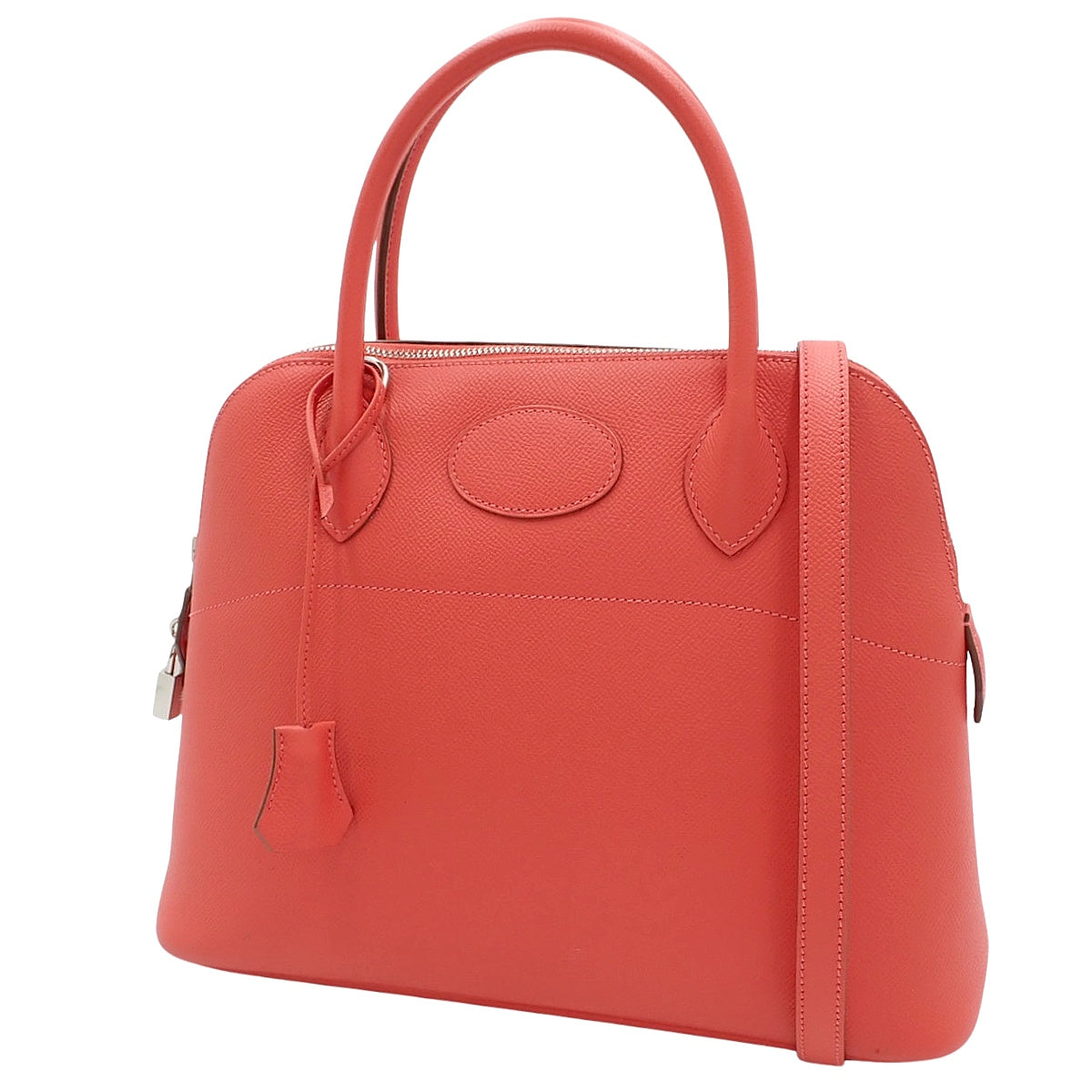 Bolide 31, Epsom leather, Rose Jaipur, silver hardware, P stamp