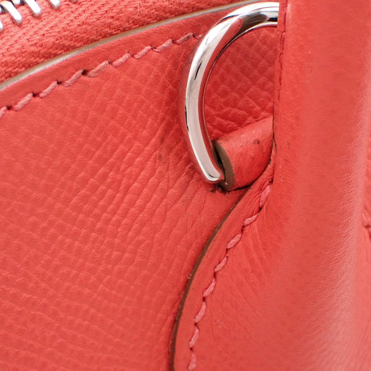Bolide 31, Epsom leather, Rose Jaipur, silver hardware, P stamp