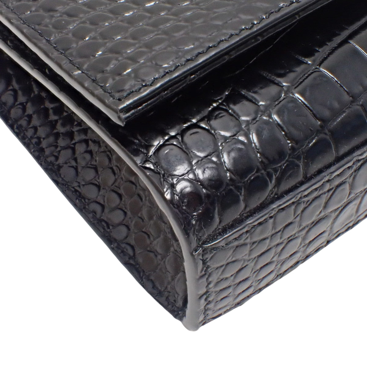 ケイト チェーンショルダーバッグ レザー ブラック 474366