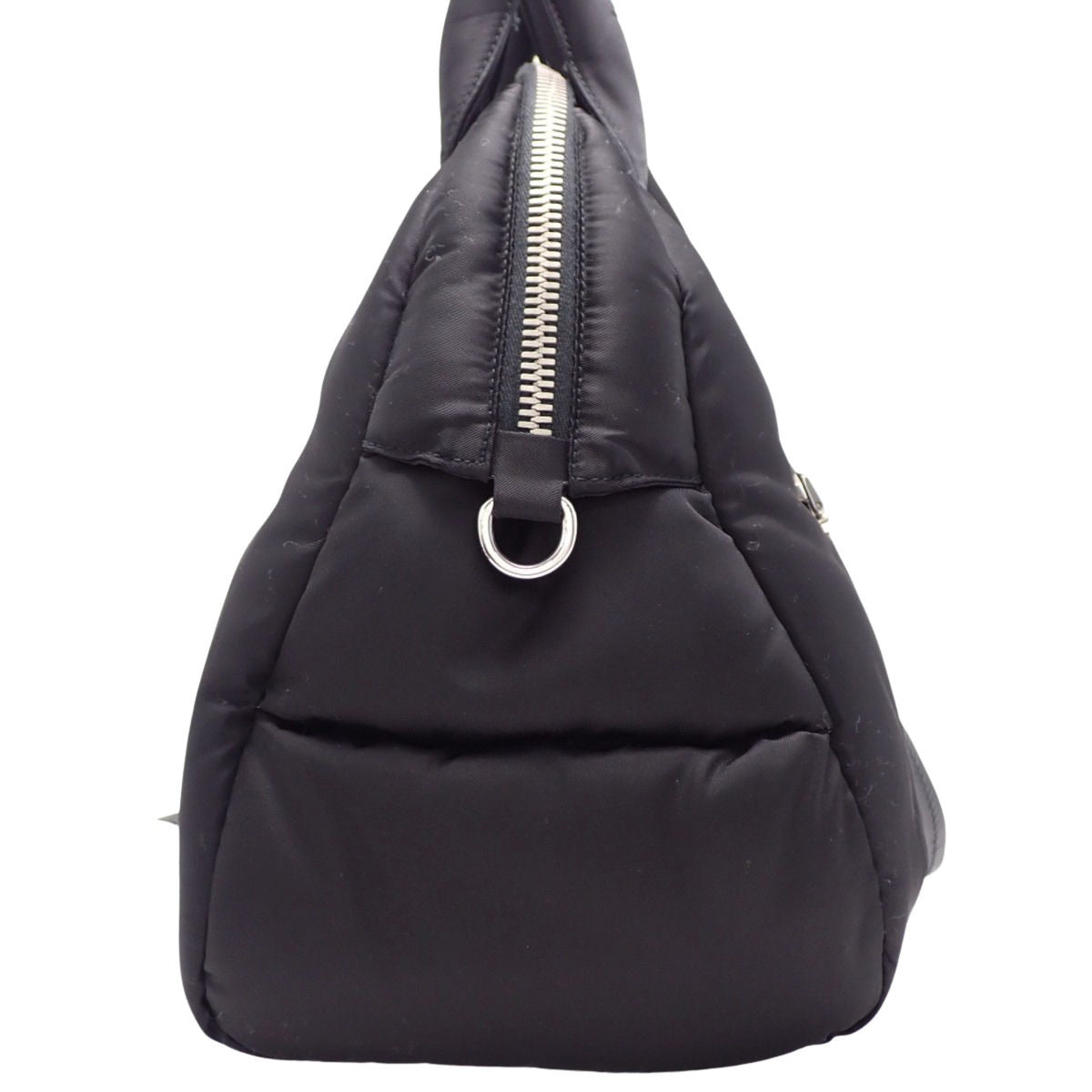 Bomber handbag in black nylon 1BB881