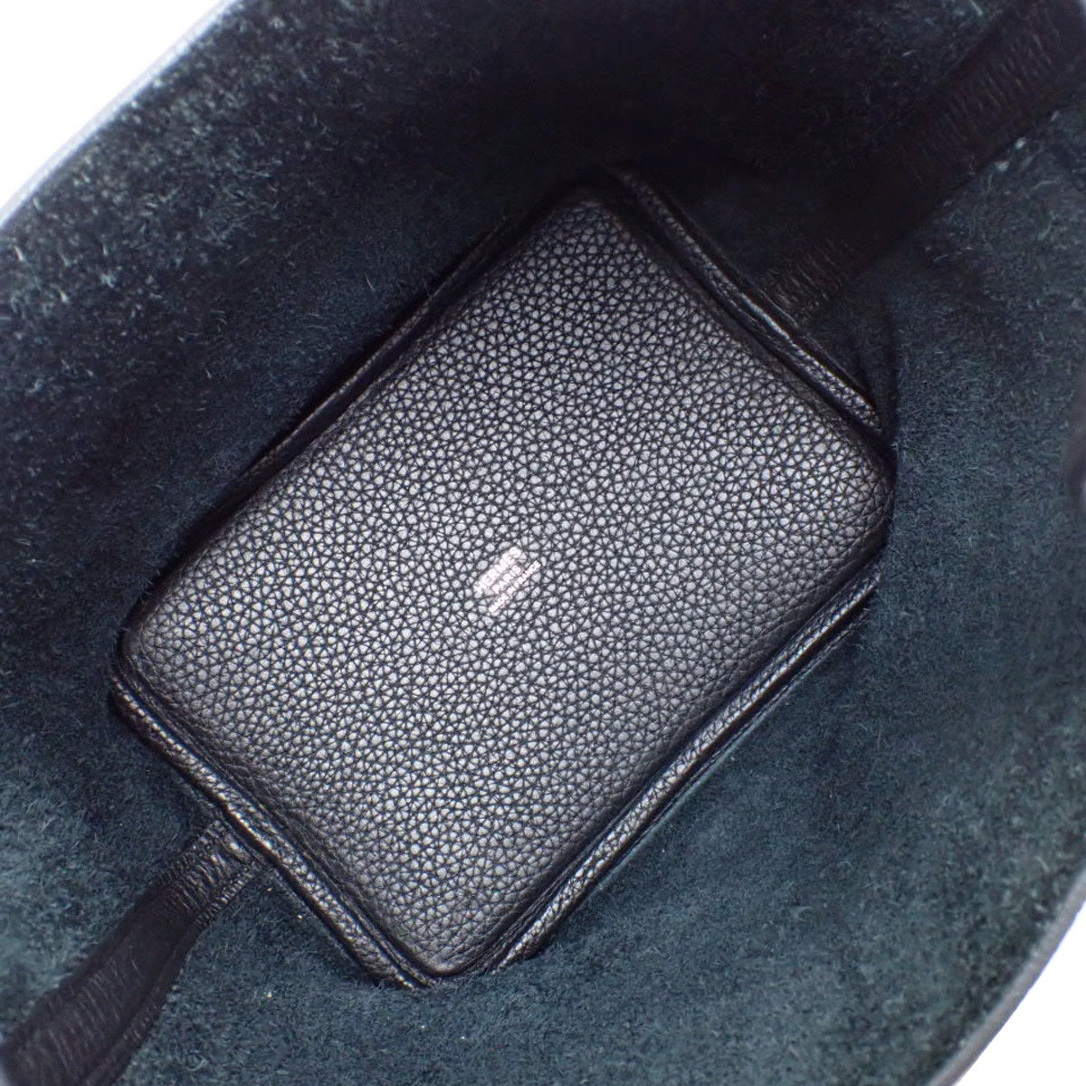 Picotin Lock PM Taurillon Clemence Black Silver Hardware Y Stamp