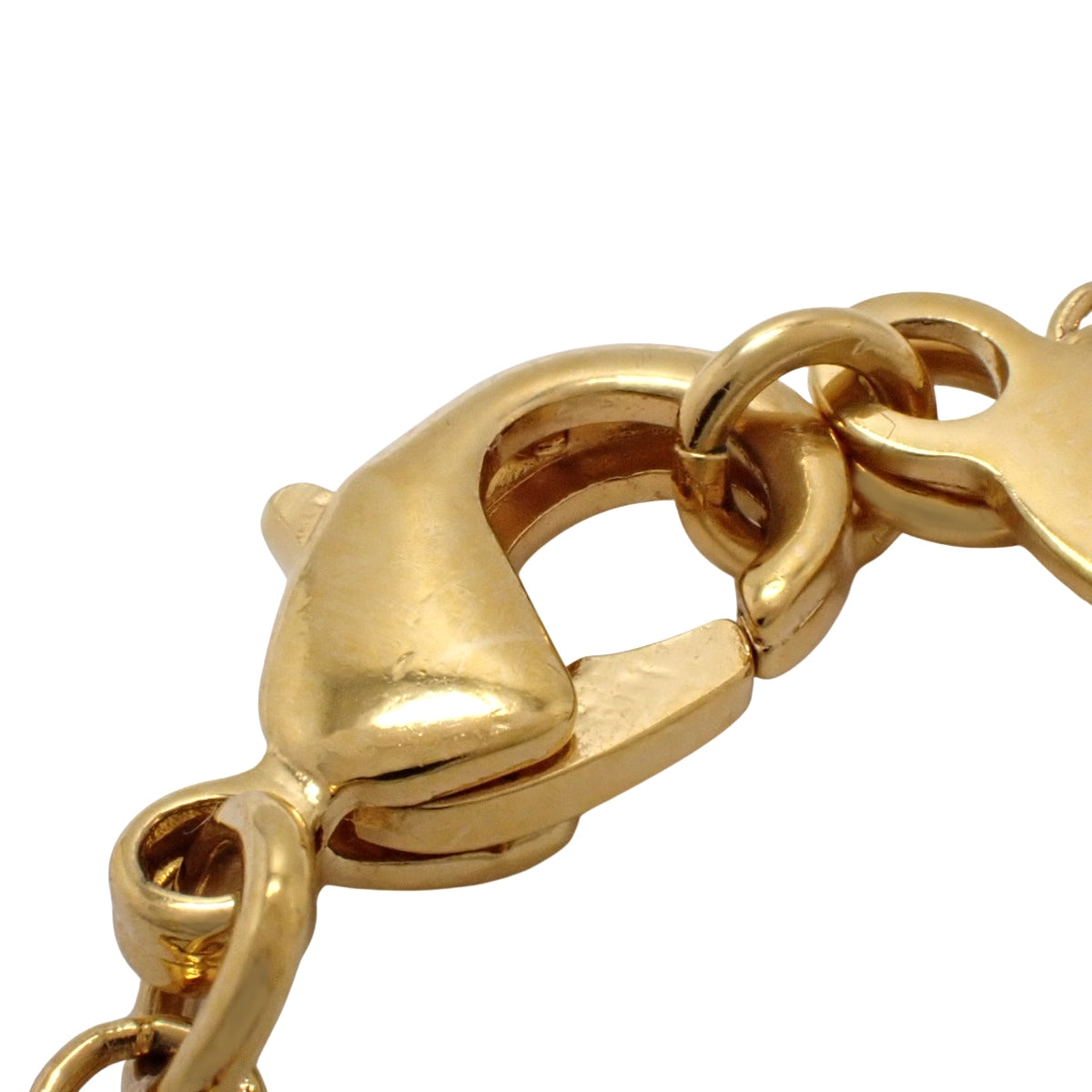V Logo Signature Bracelet in Metal (GP) with Swarovski Crystals