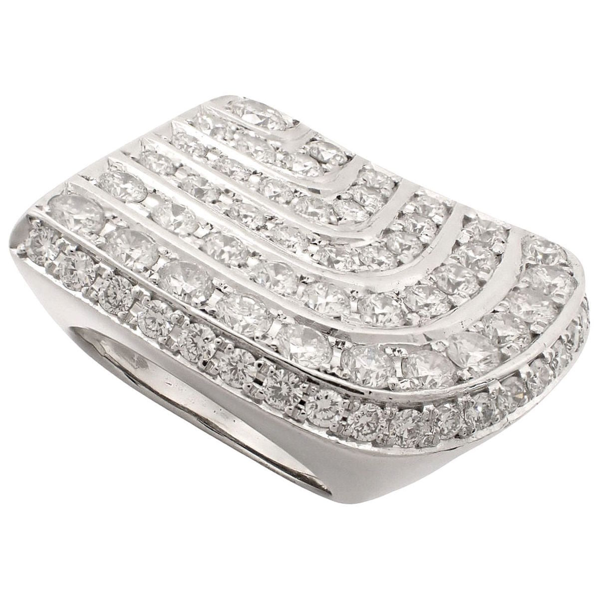 Diamond ring D2.78 white gold K18WG 21.3g