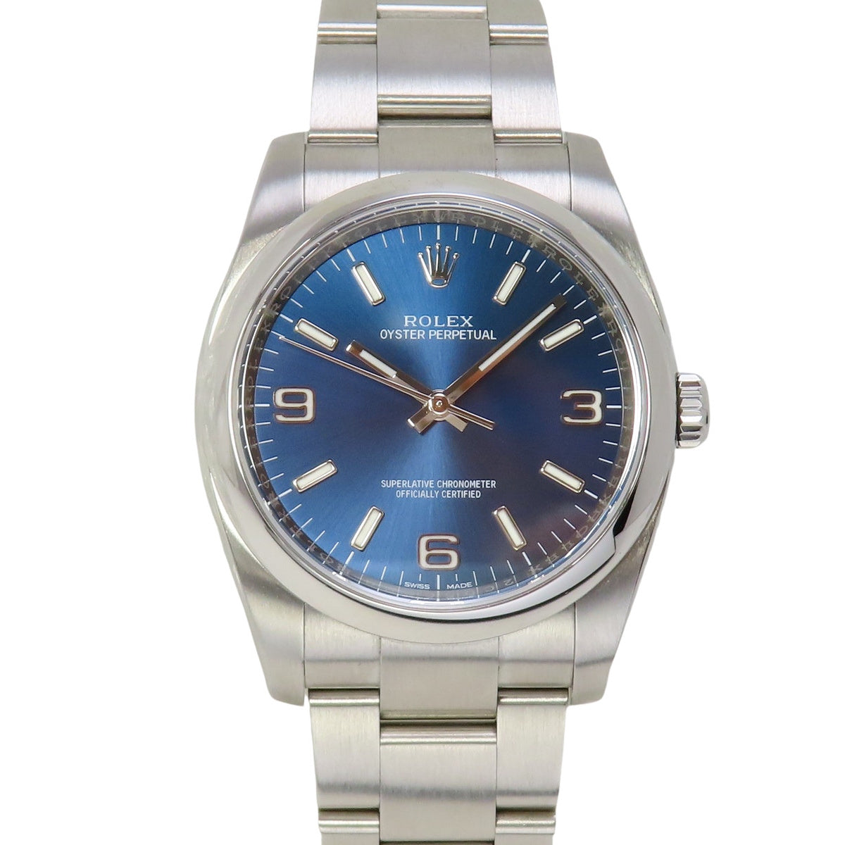 オイスター パーペチュアル 116000 SS ランダム番 ブルー 自動巻き メンズ