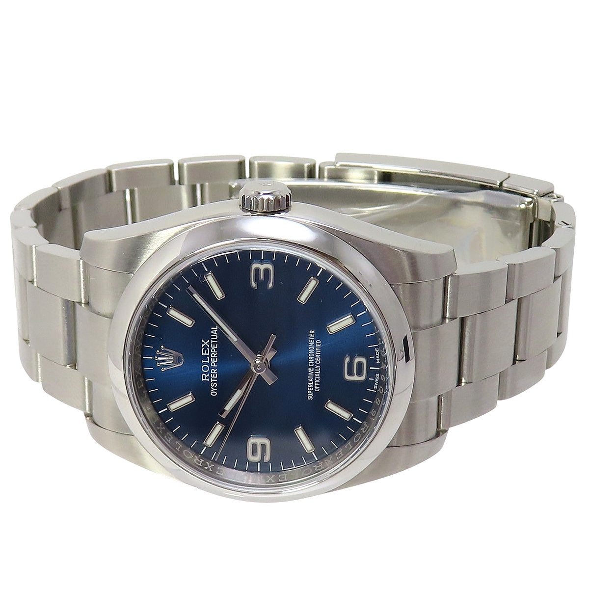 オイスター パーペチュアル 116000 SS ランダム番 ブルー 自動巻き メンズ