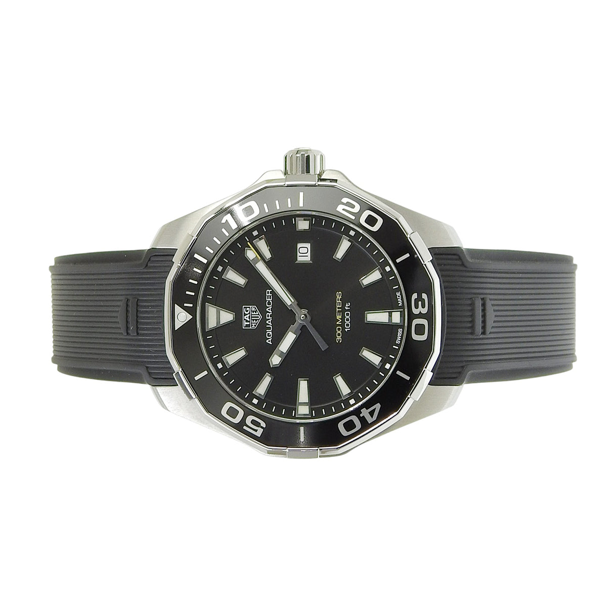 アクアレーサー WAY101A.BA0746 SS ブラック クオーツ メンズ