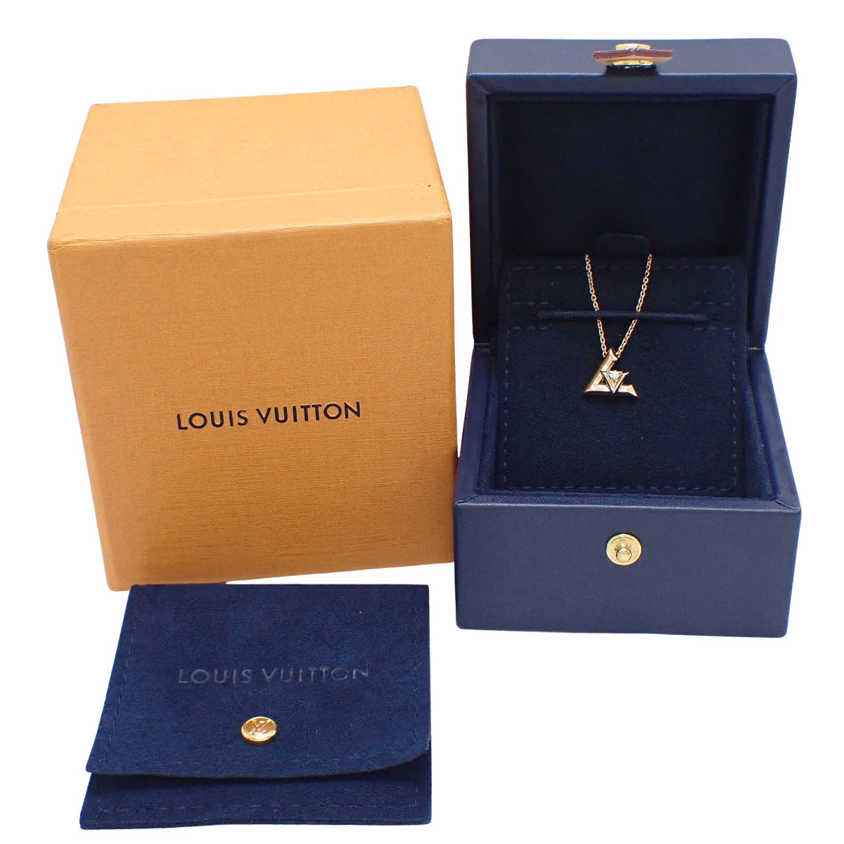 ペンダント LV ヴォルト ワン PM ダイヤモンド イエローゴールド K18YG 5.8g