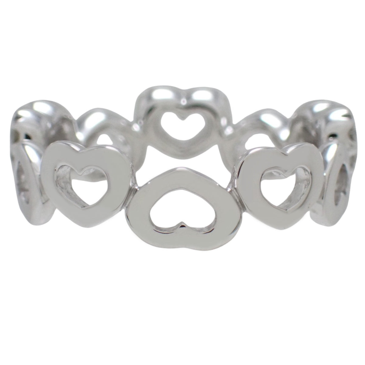 ハート ダイヤ リング ダイヤモンド D0.25 ホワイトゴールド K18WG 4.5g