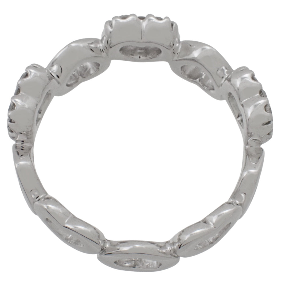 ハート ダイヤ リング ダイヤモンド D0.25 ホワイトゴールド K18WG 4.5g