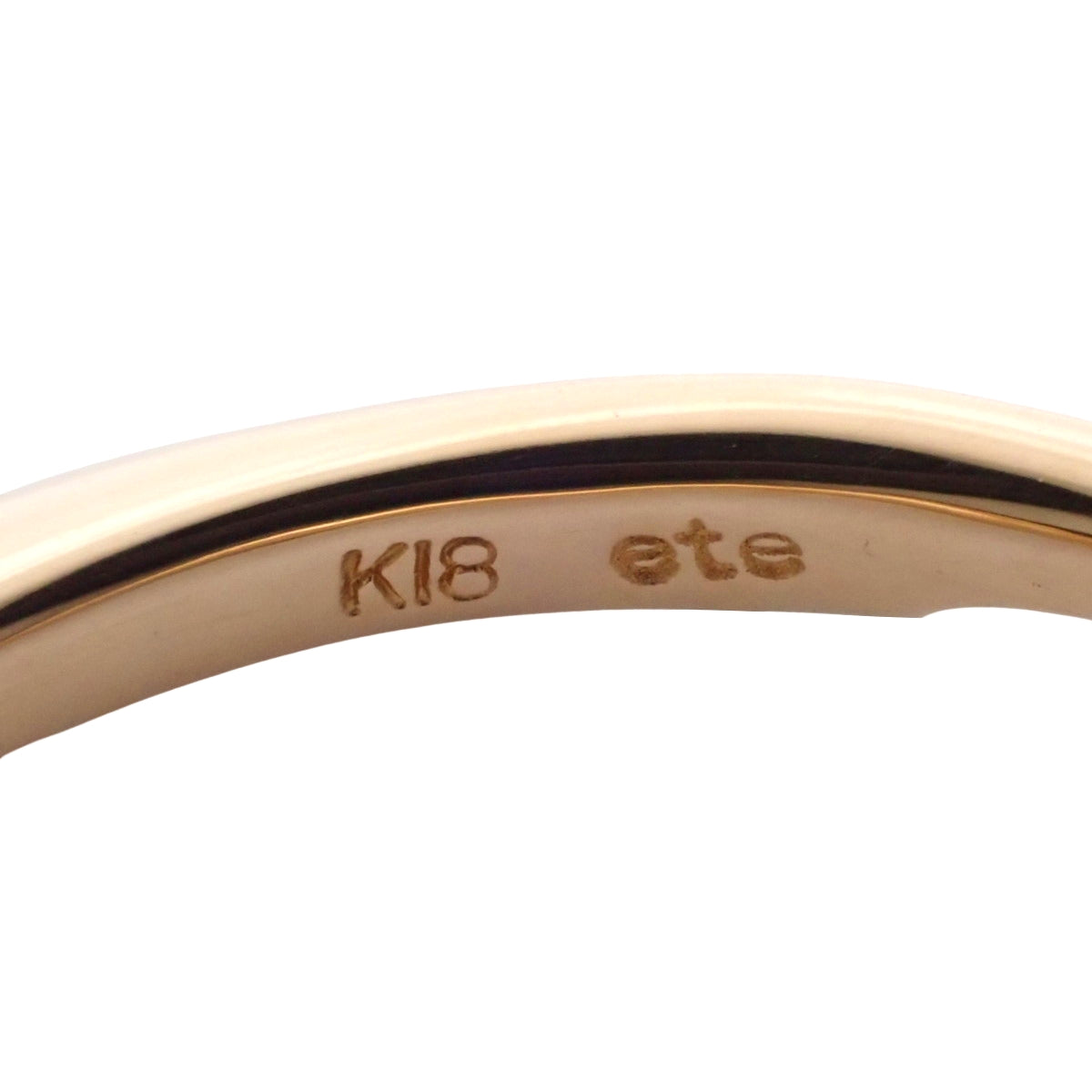 ダイヤモンド リング D0.1 K18PG 10(50)号 1.5g ete