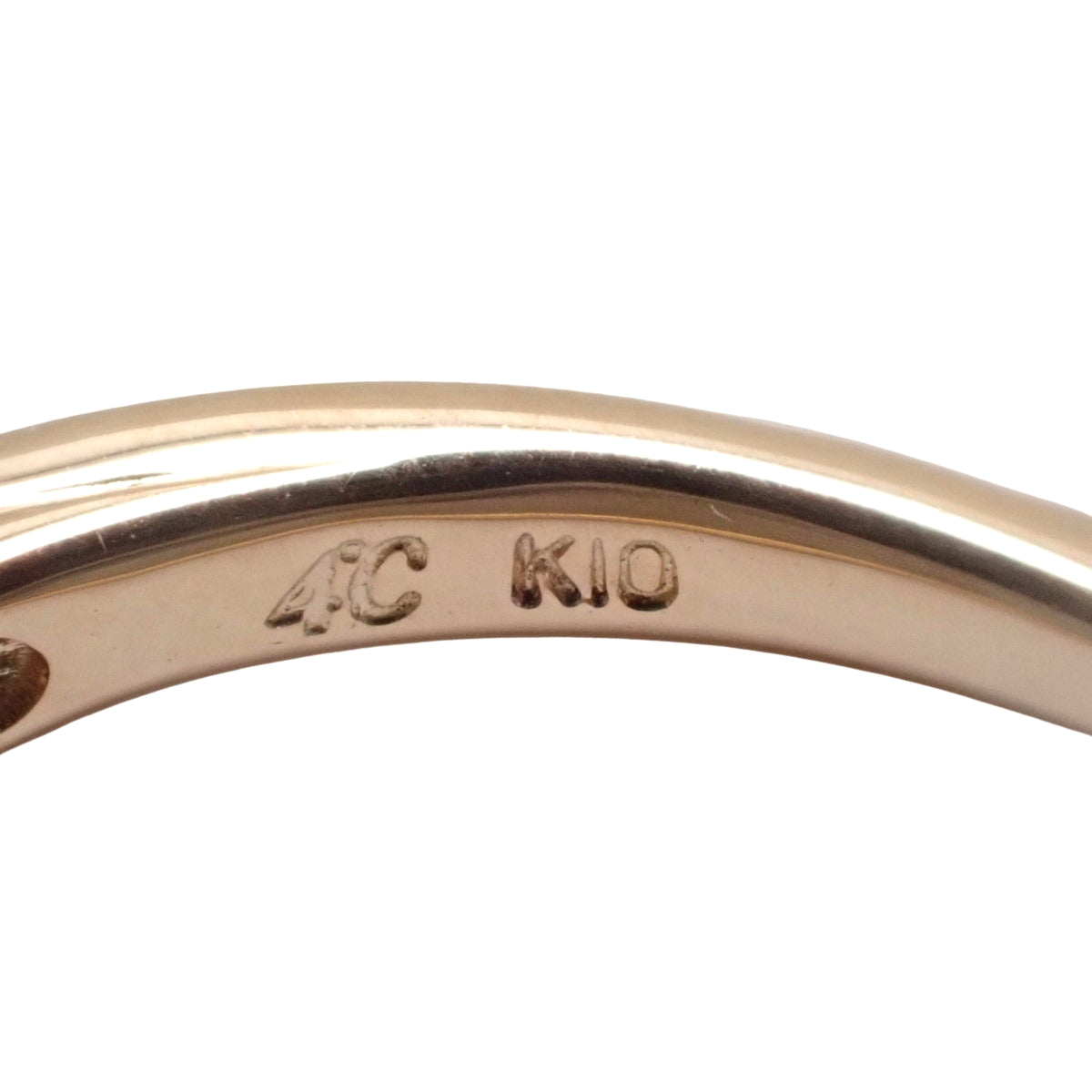 ダイヤモンド リング K10PG 10(50)号 1.4g