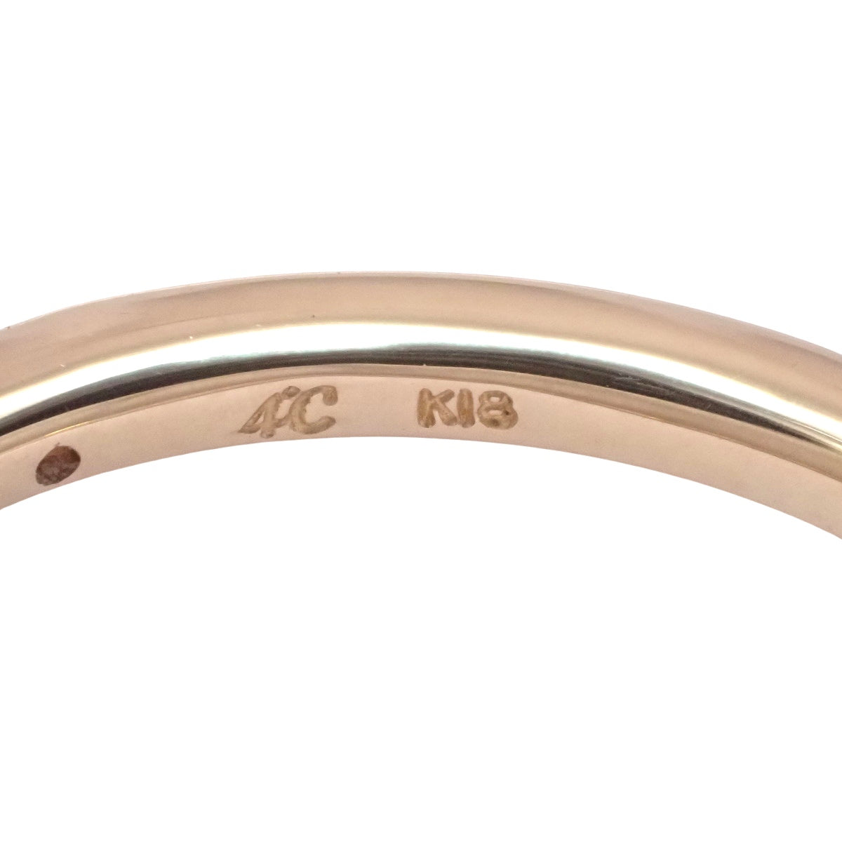 ハーフエタニティ ダイヤモンド リング ピンクゴールド K18PG 9(49)号 1.6g