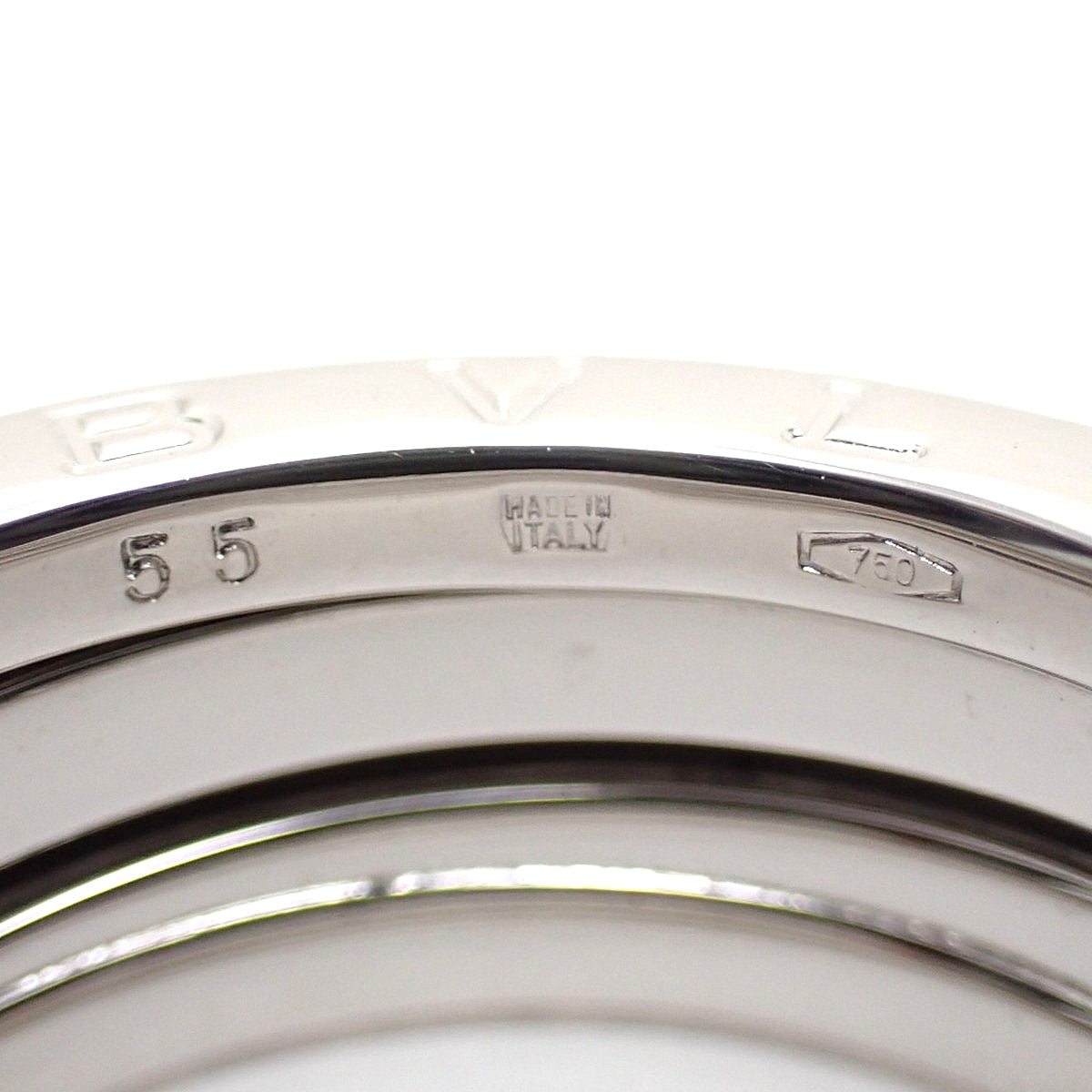 ビー・ゼロワン リング ホワイトゴールド K18WG 55 8.8g
