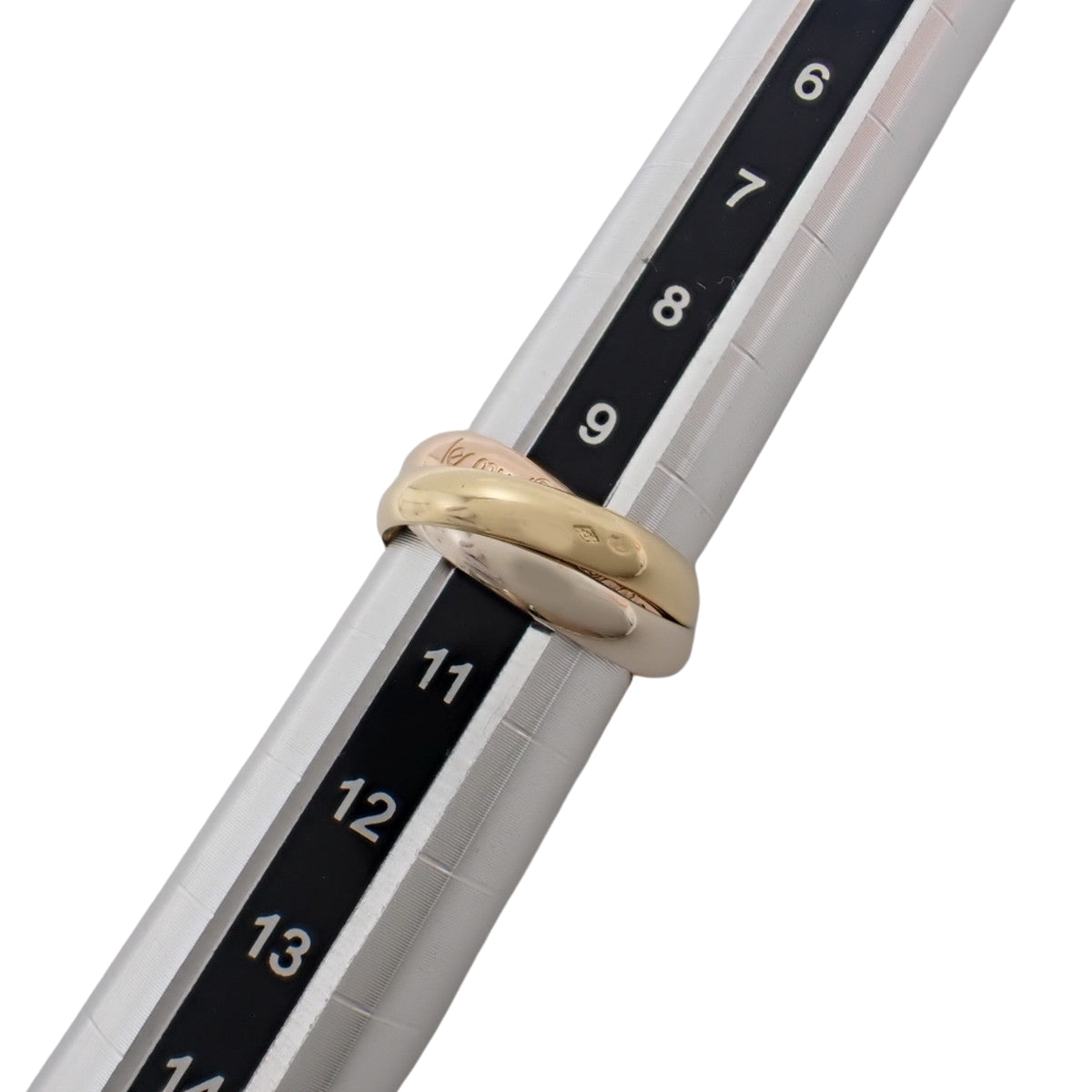 les must de Cartier トリニティ リング K18YG PG WG 7.3g