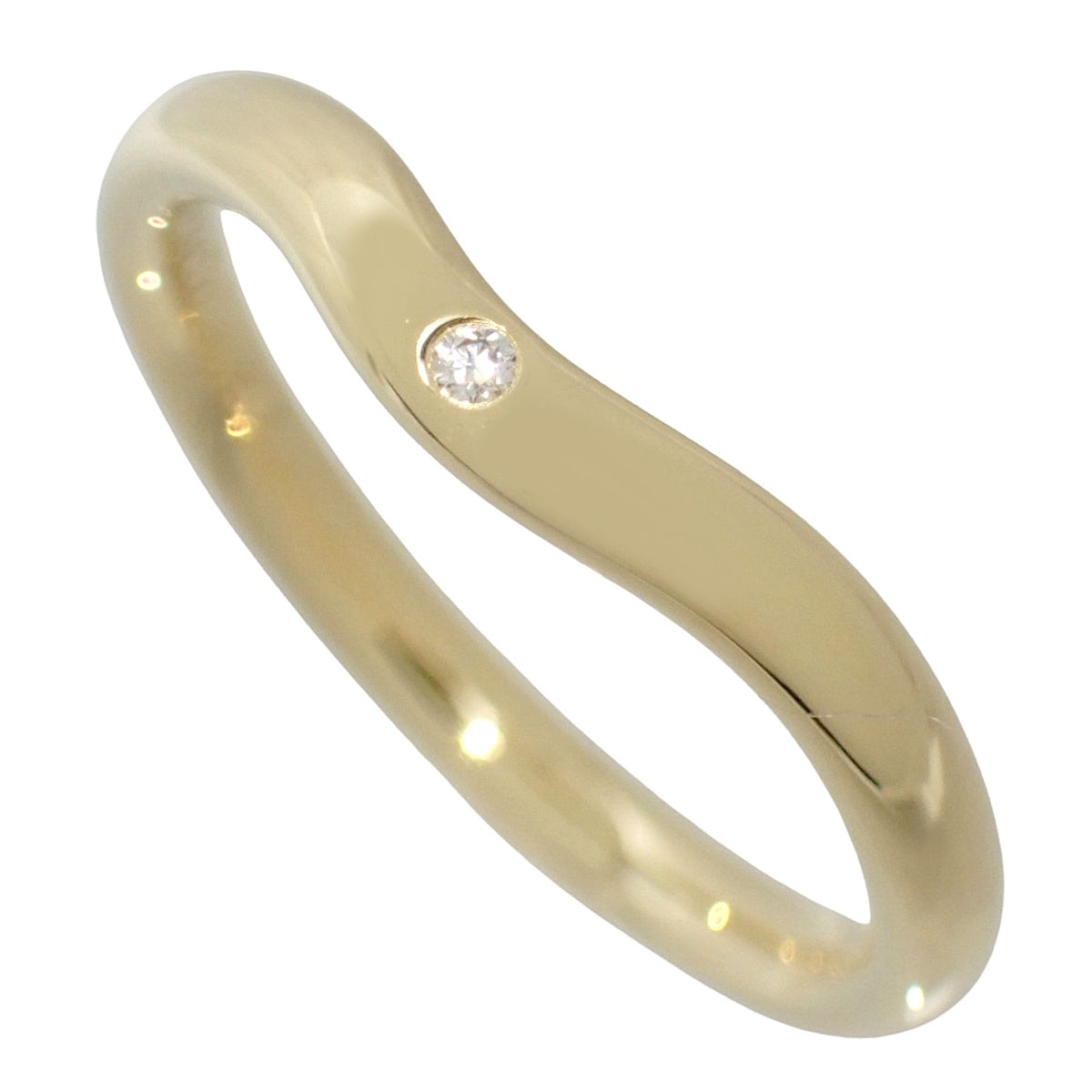 バンドリング ダイヤモンド イエローゴールド K18YG 2.8g