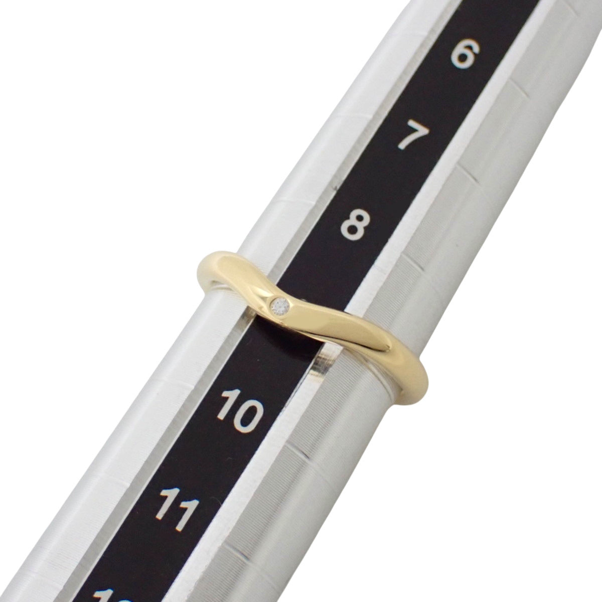 バンドリング ダイヤモンド イエローゴールド K18YG 2.8g