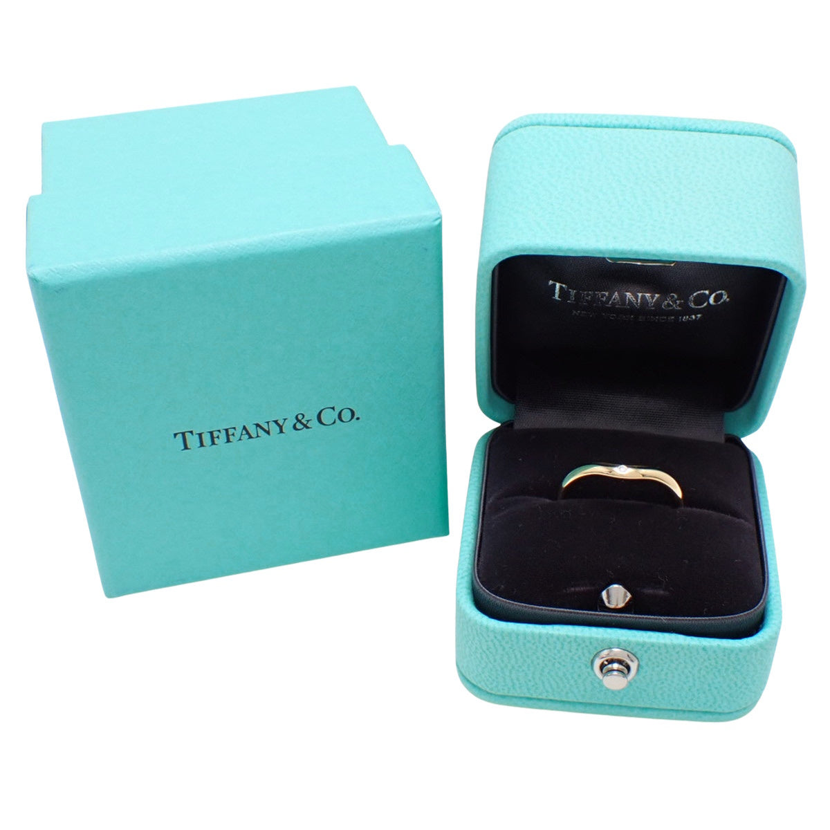 Tiffany & Co. Band Ring Diamond Yellow Gold K18YG 2.8g|Pre-Owned Luxury Watch Store in Shibuya 109, Tokyo|alamode