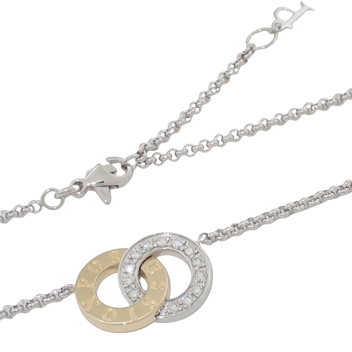 ポセション ネックレス ダイヤモンド K18WG K18YG 11.4g