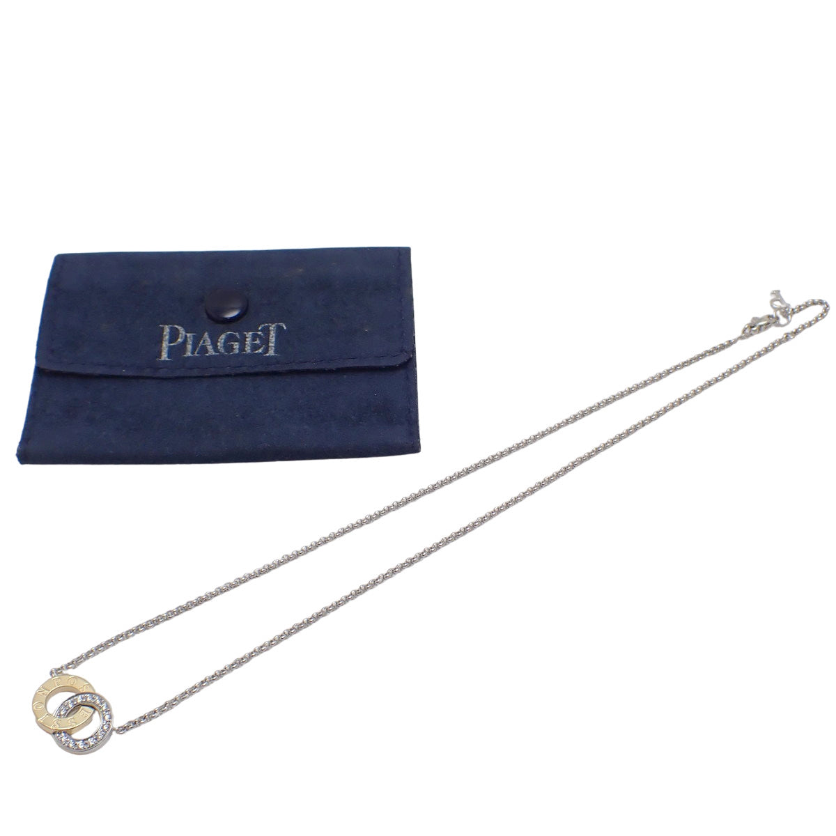 ポセション ネックレス ダイヤモンド K18WG K18YG 11.4g