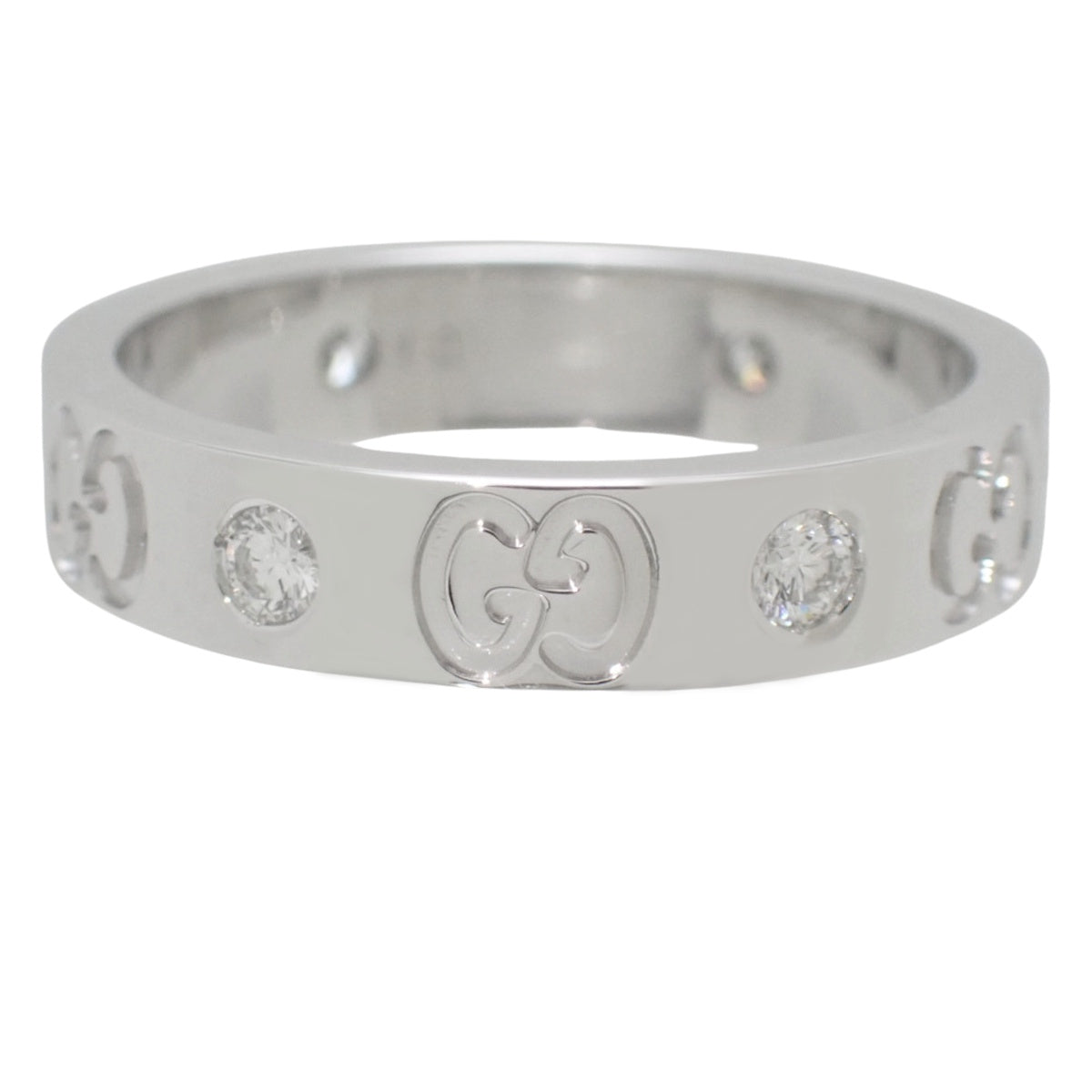 アイコン ダイヤ リング ダイヤモンド ホワイトゴールド K18WG 4.1g