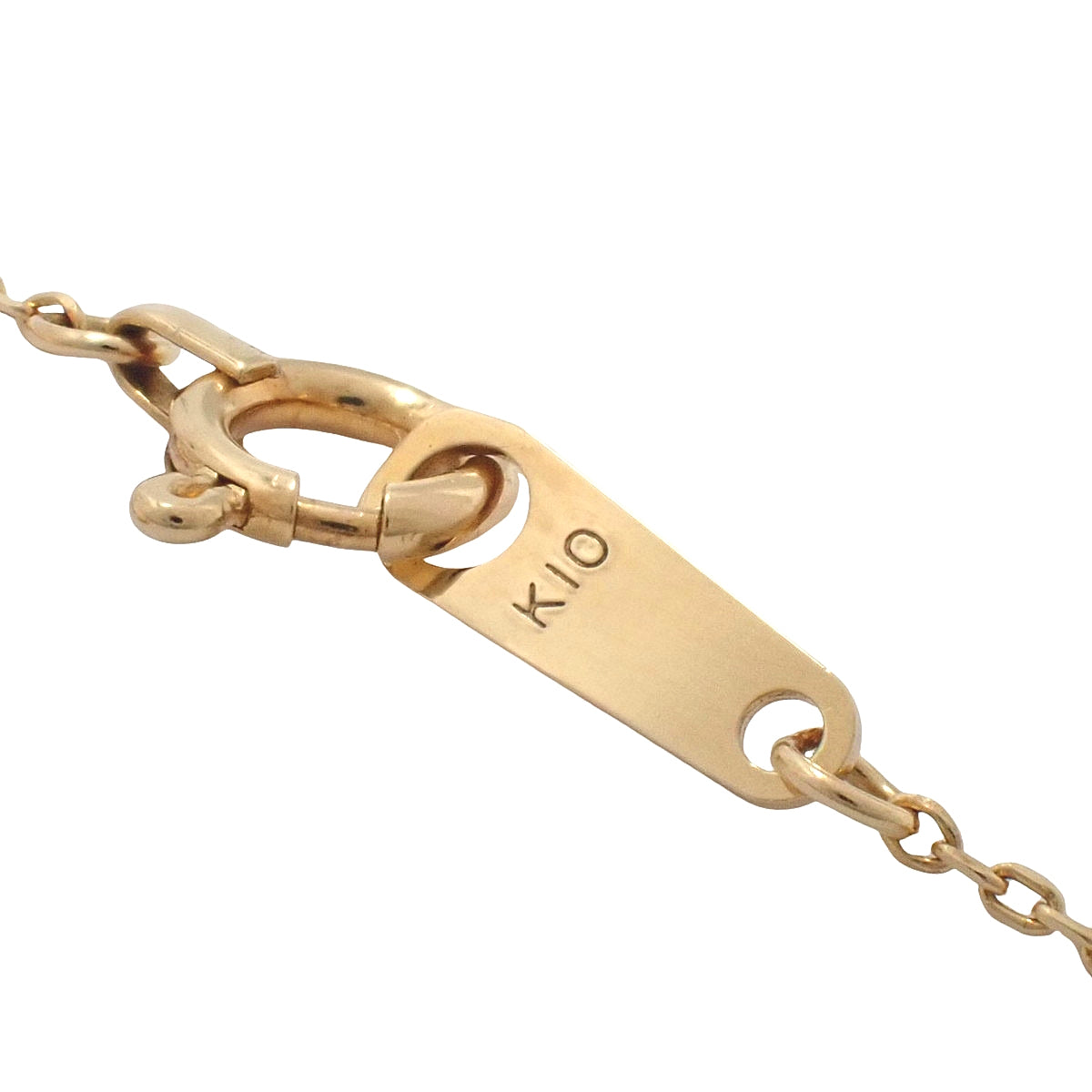 フラワー サークルペンダント ダイヤモンド イエローゴールド K10YG 1.3g