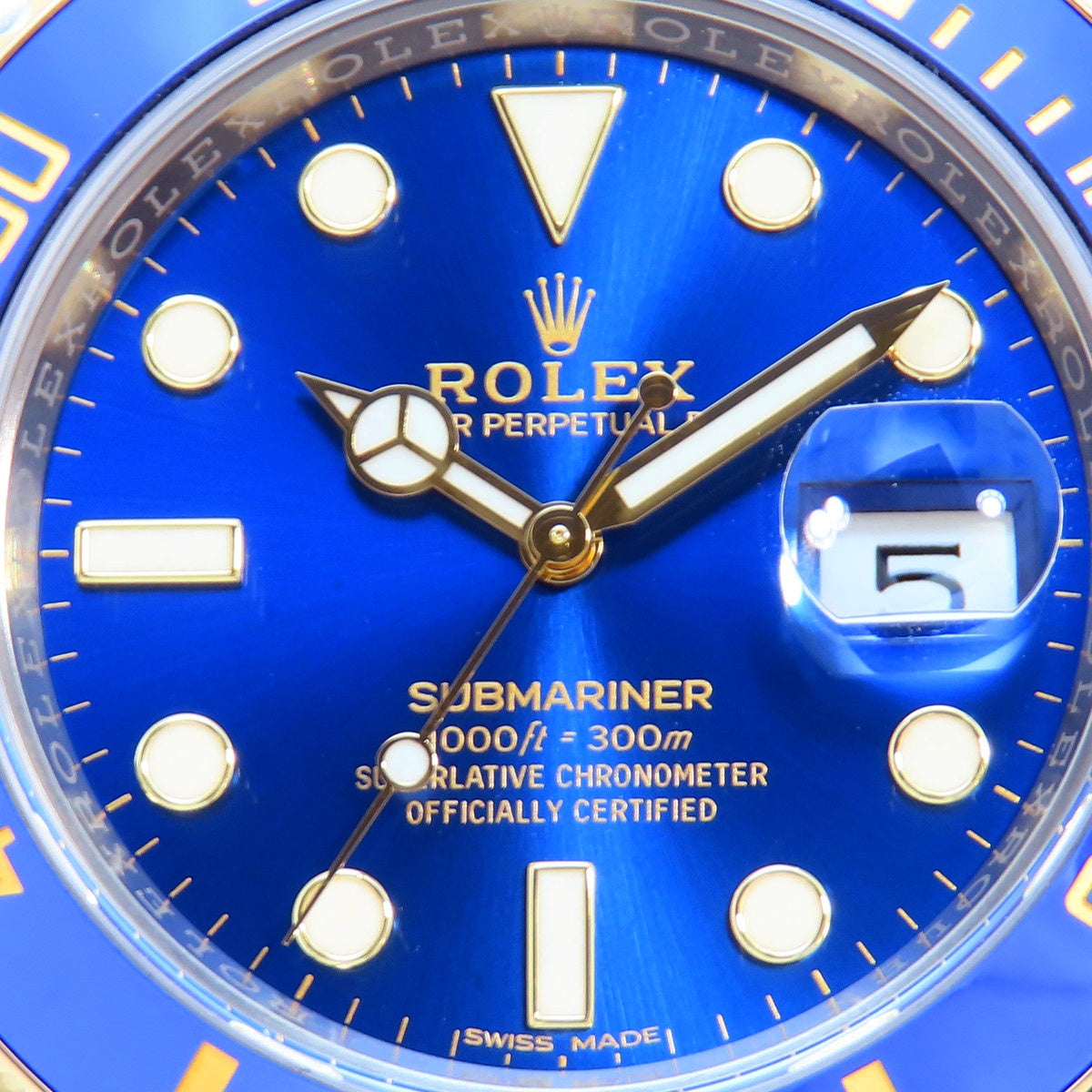 Submariner 116613LB YG/SS Random Number Blue Automatic Men's