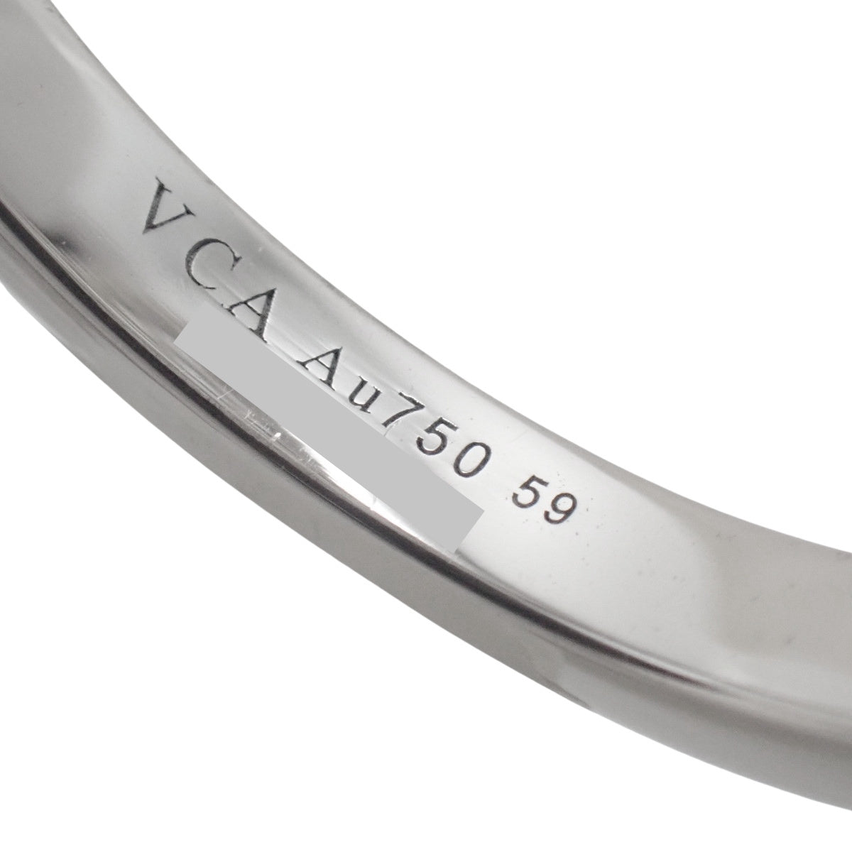 マジック アルハンブラ リング ダイヤモンド ホワイトゴールド K18WG 10.7g