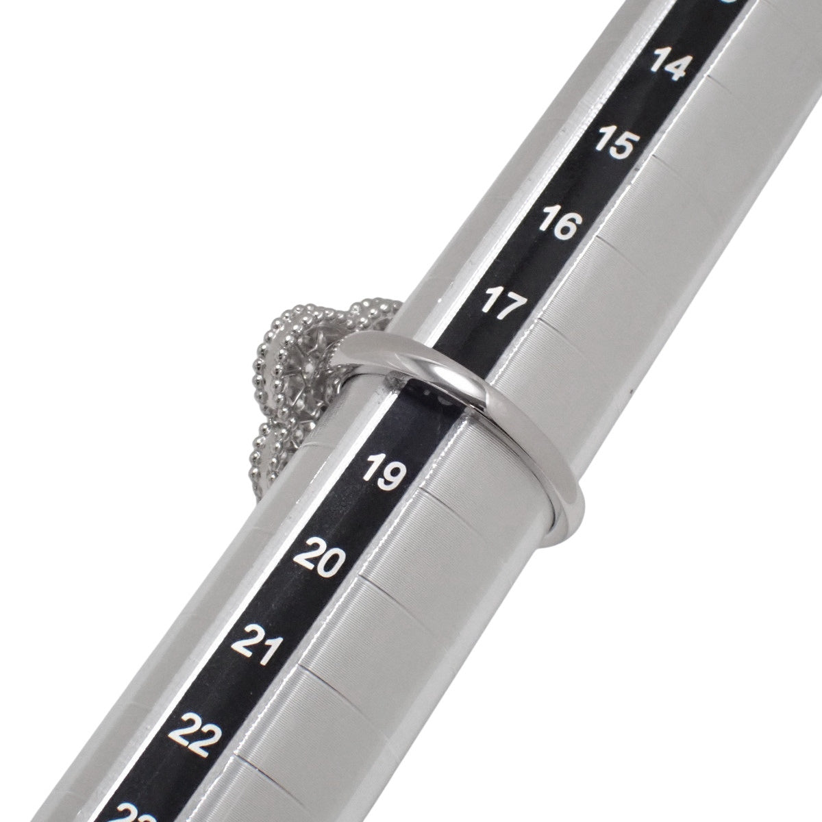 マジック アルハンブラ リング ダイヤモンド ホワイトゴールド K18WG 10.7g